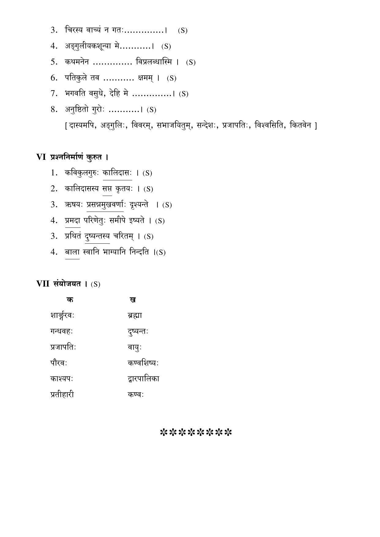Karnataka 2nd PUC Question Bank for Sanskrit - Page 81