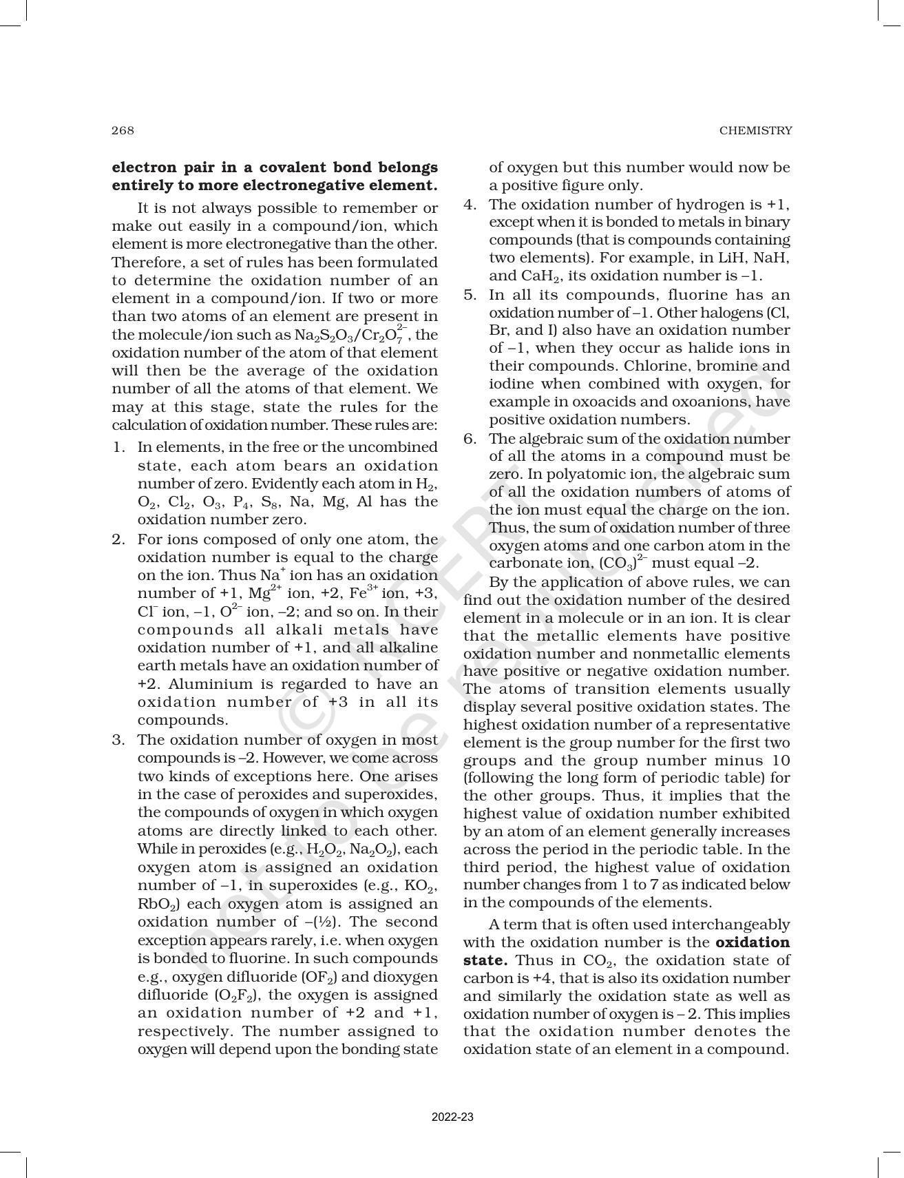 NCERT Book for Class 11 Chemistry Chapter 8 Redox Reactions - Page 6