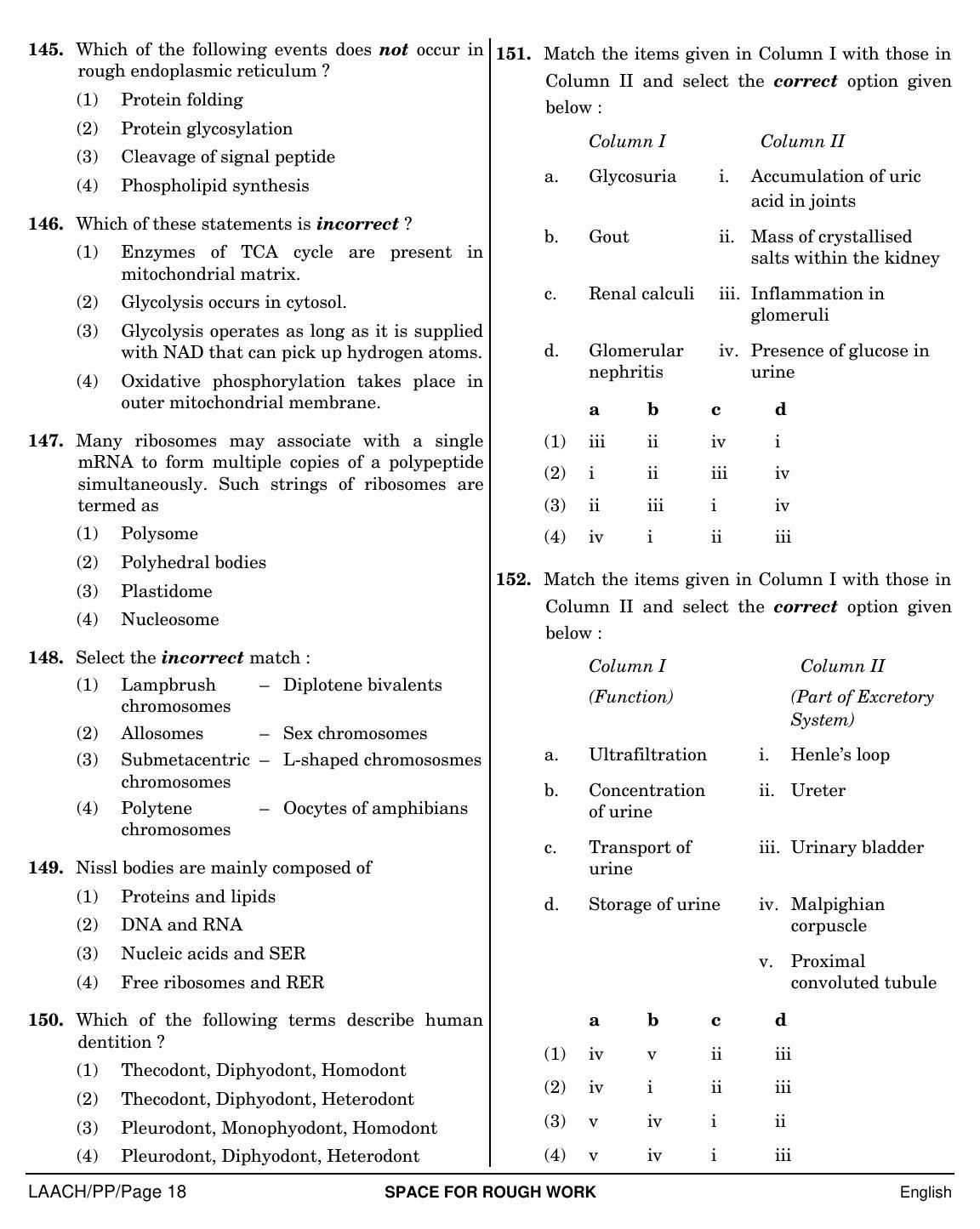 NEET English PP 2019 Question Paper - Page 18