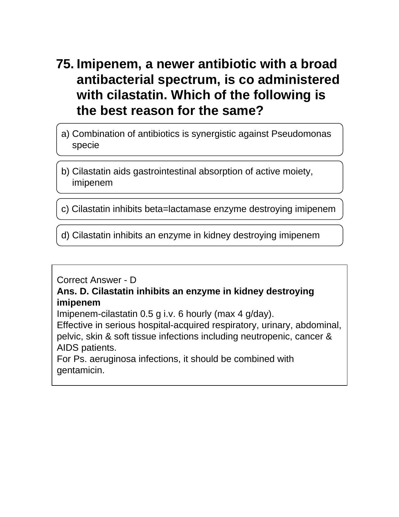 NEET PG 2019 Question Paper - Page 82