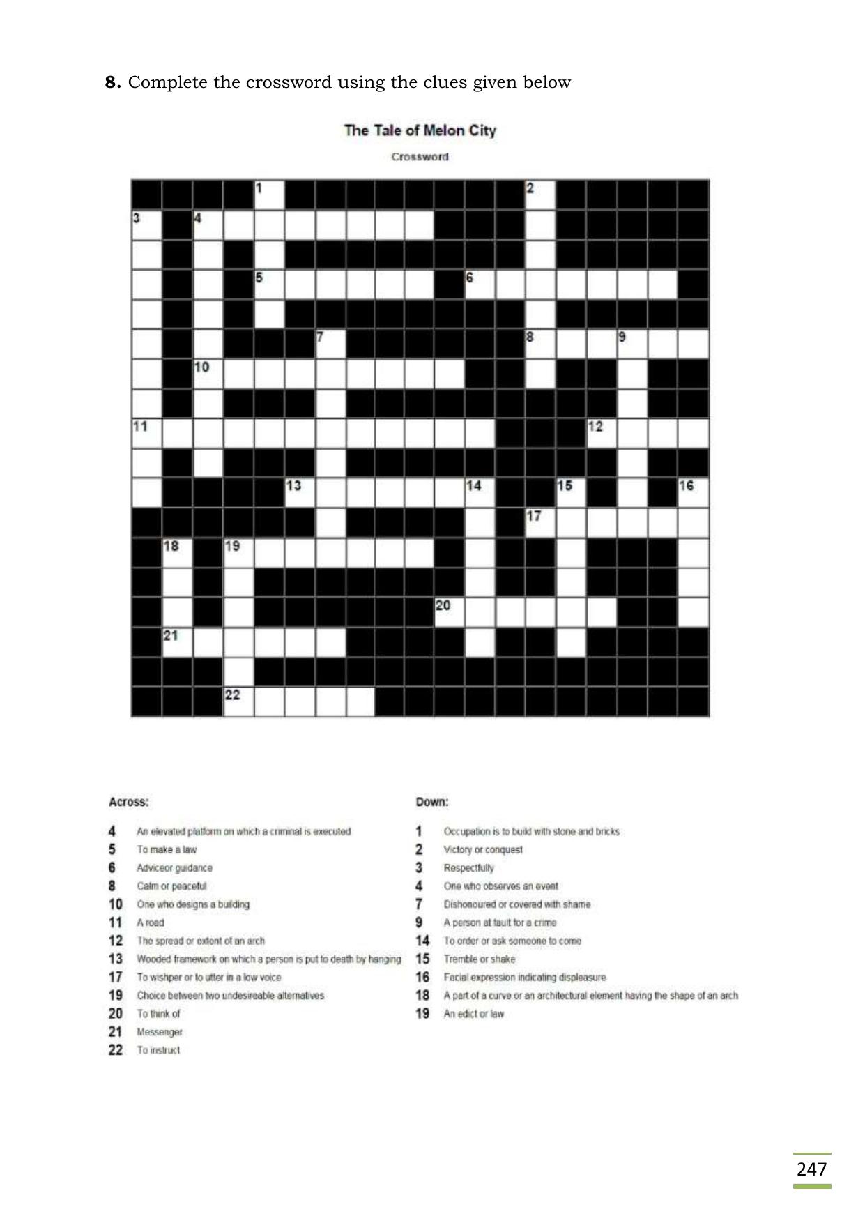 CBSE Worksheets for Class 11 English Tale of Melon City questions answers - Page 3
