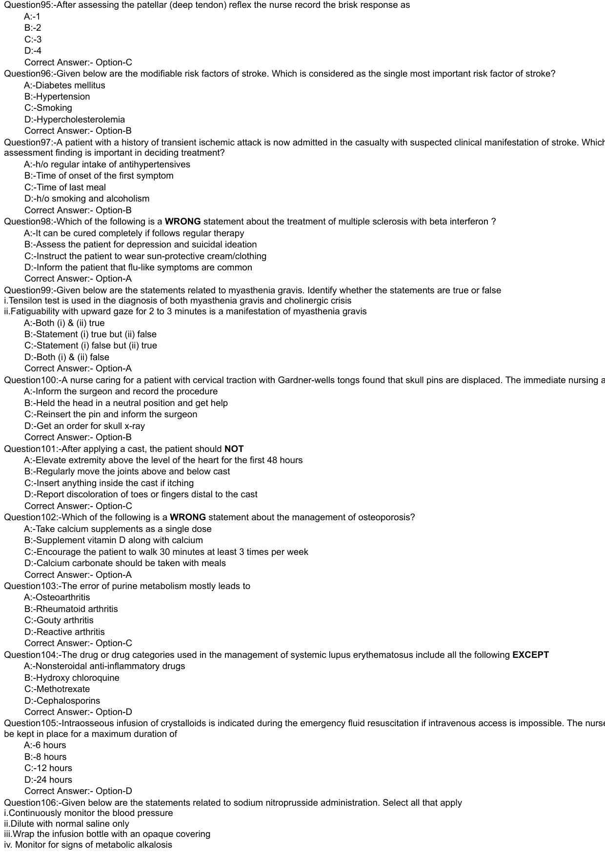 Kerala PG Nursing 2021 Question Paper with Answer Key - Page 9