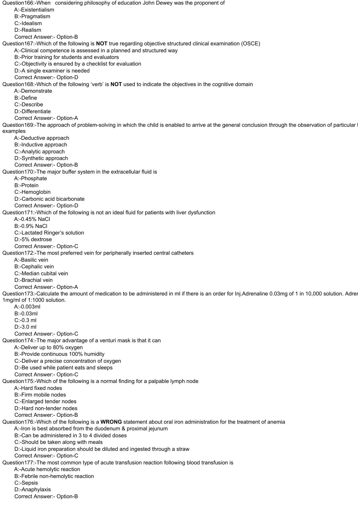 Kerala PG Nursing 2021 Question Paper with Answer Key - Page 15