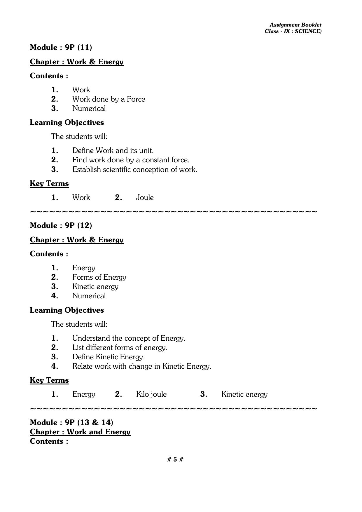 CBSE Worksheets for Class 9 Physics All Chapters Assignments - Page 5
