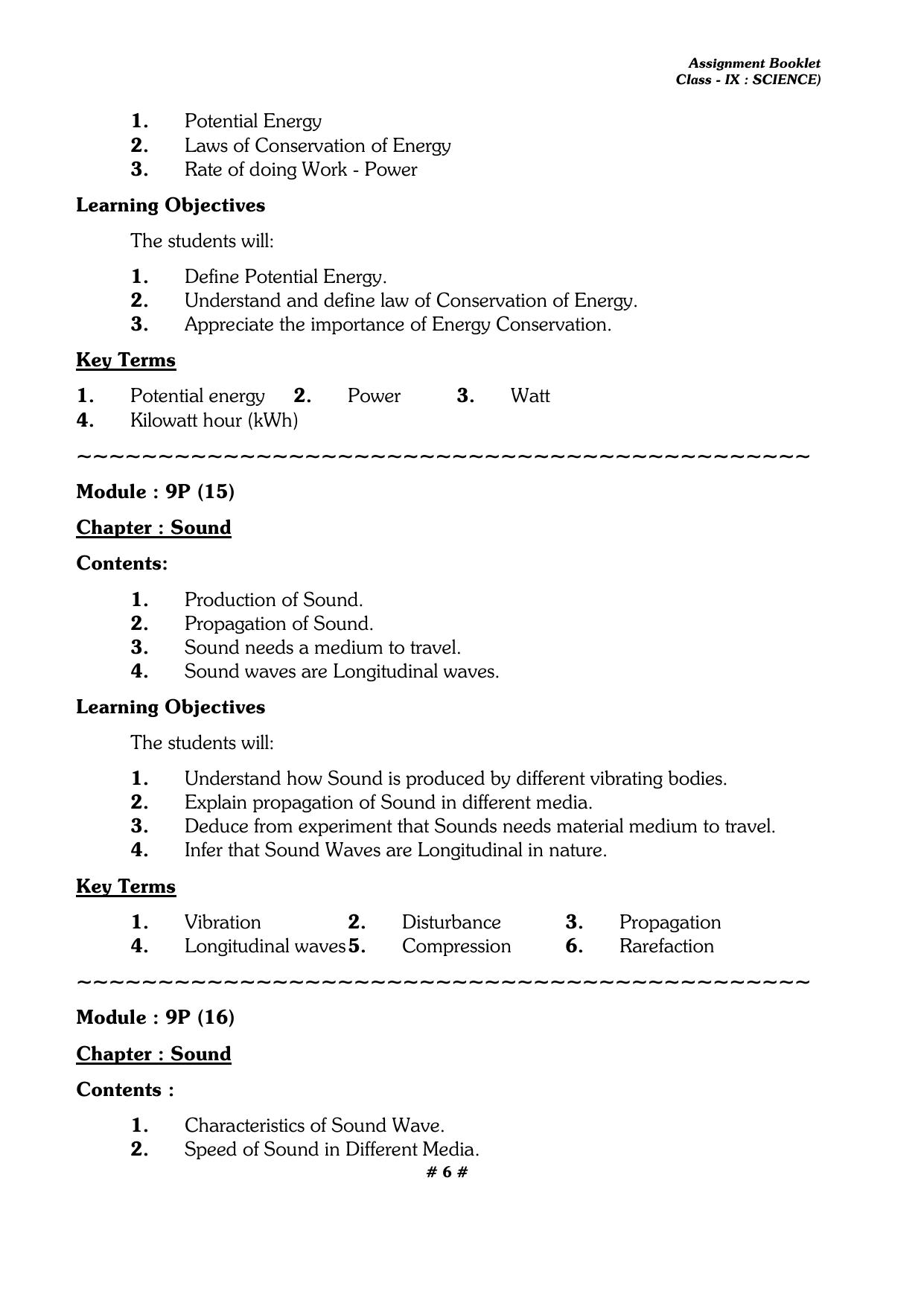 CBSE Worksheets for Class 9 Physics All Chapters Assignments - Page 6