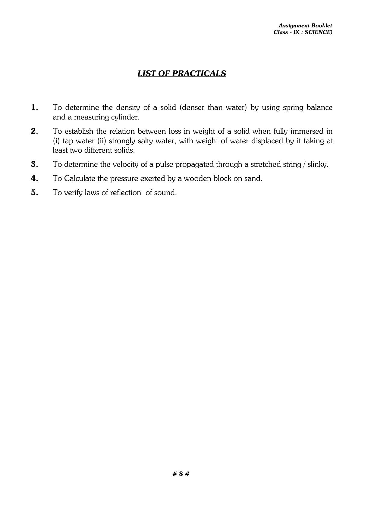 CBSE Worksheets for Class 9 Physics All Chapters Assignments - Page 8