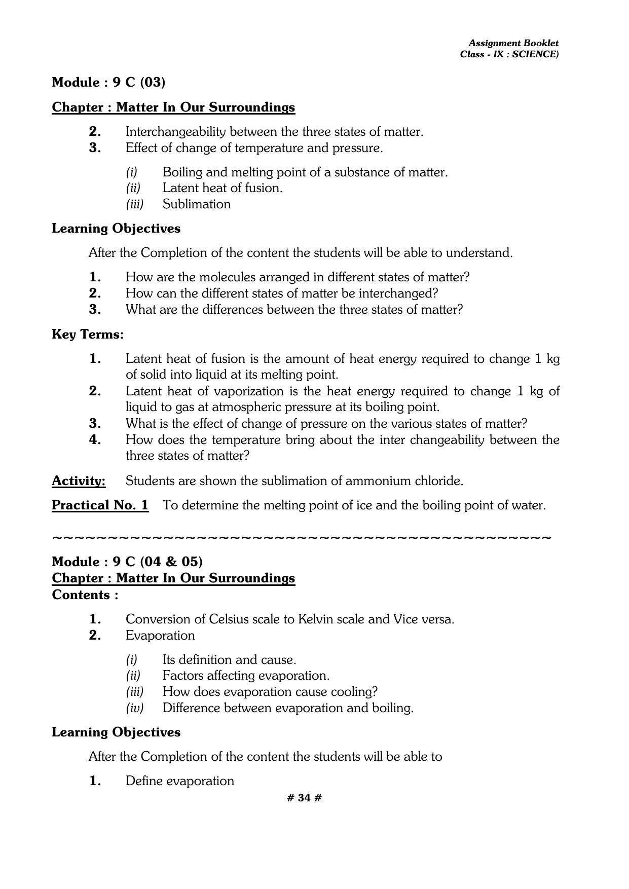 CBSE Worksheets for Class 9 Physics All Chapters Assignments - Page 34