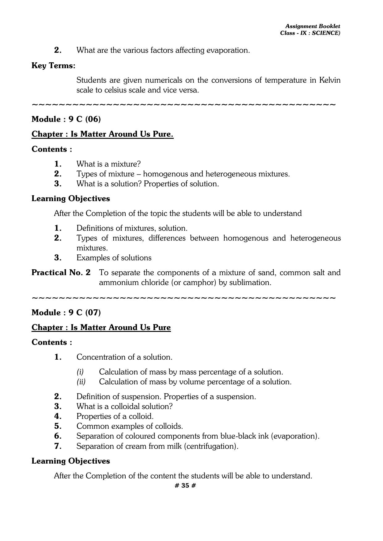 CBSE Worksheets for Class 9 Physics All Chapters Assignments - Page 35