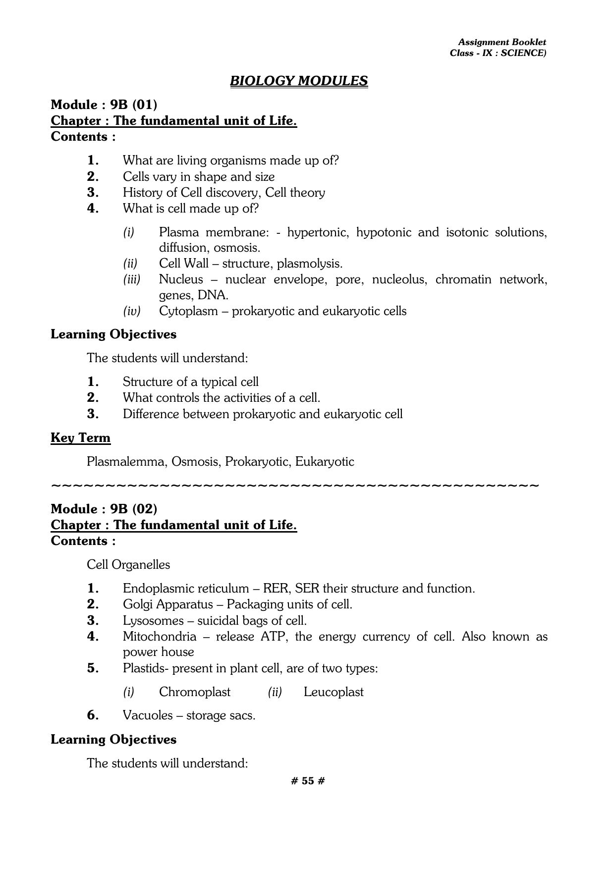 CBSE Worksheets for Class 9 Physics All Chapters Assignments - Page 55