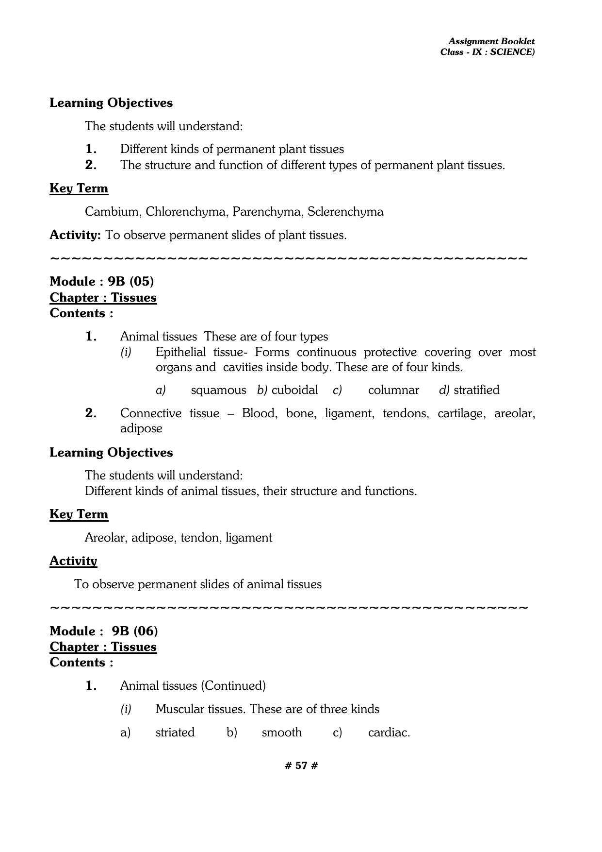 CBSE Worksheets for Class 9 Physics All Chapters Assignments - Page 57