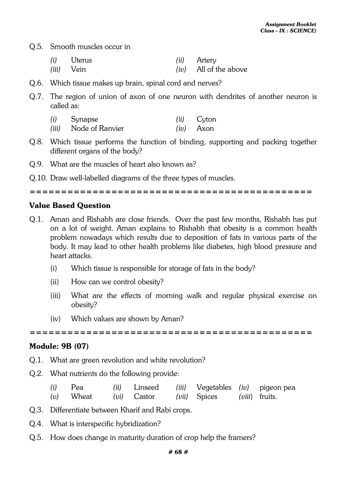 CBSE Worksheets for Class 9 Physics All Chapters Assignments - Page 68