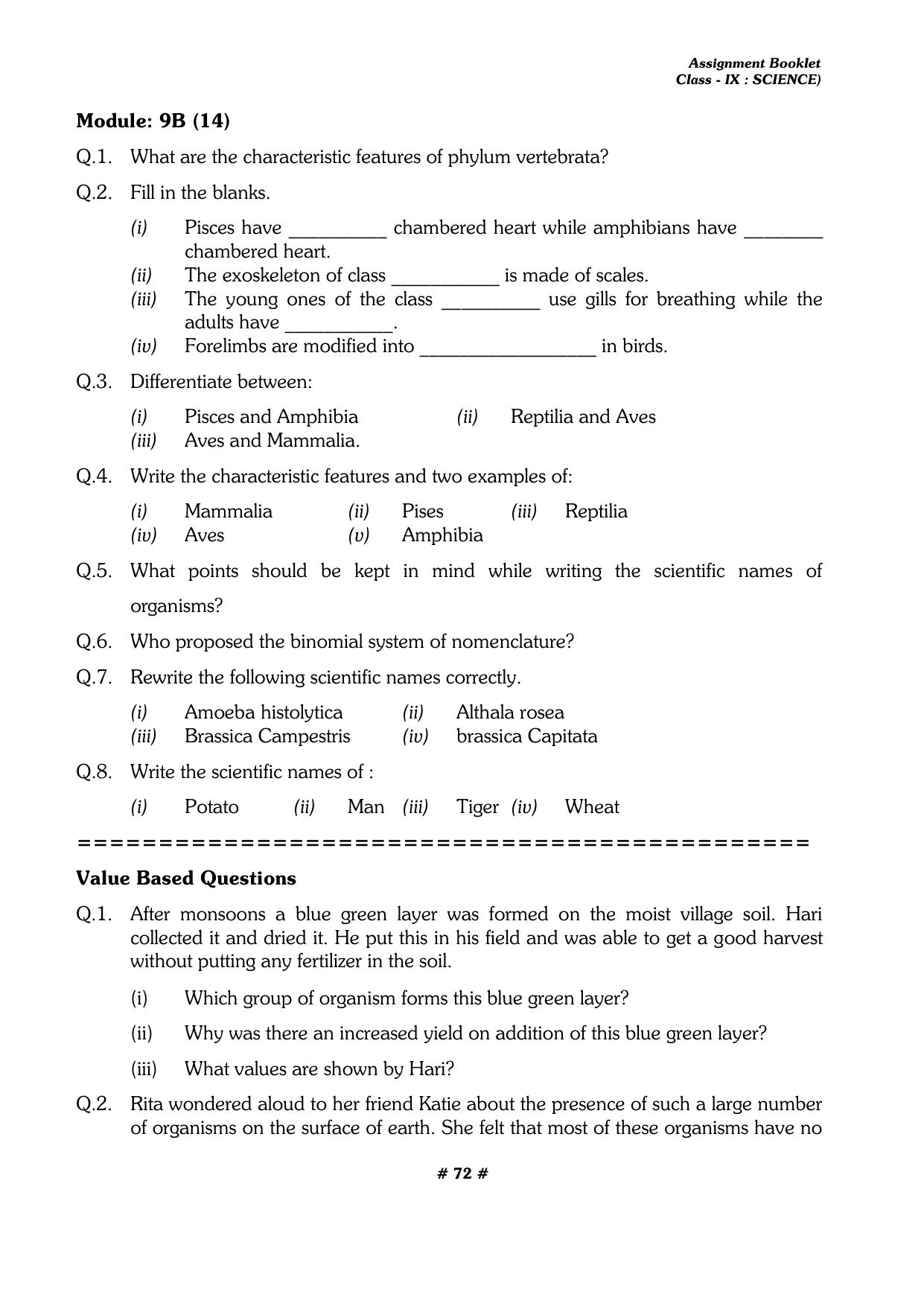 CBSE Worksheets for Class 9 Physics All Chapters Assignments - Page 72