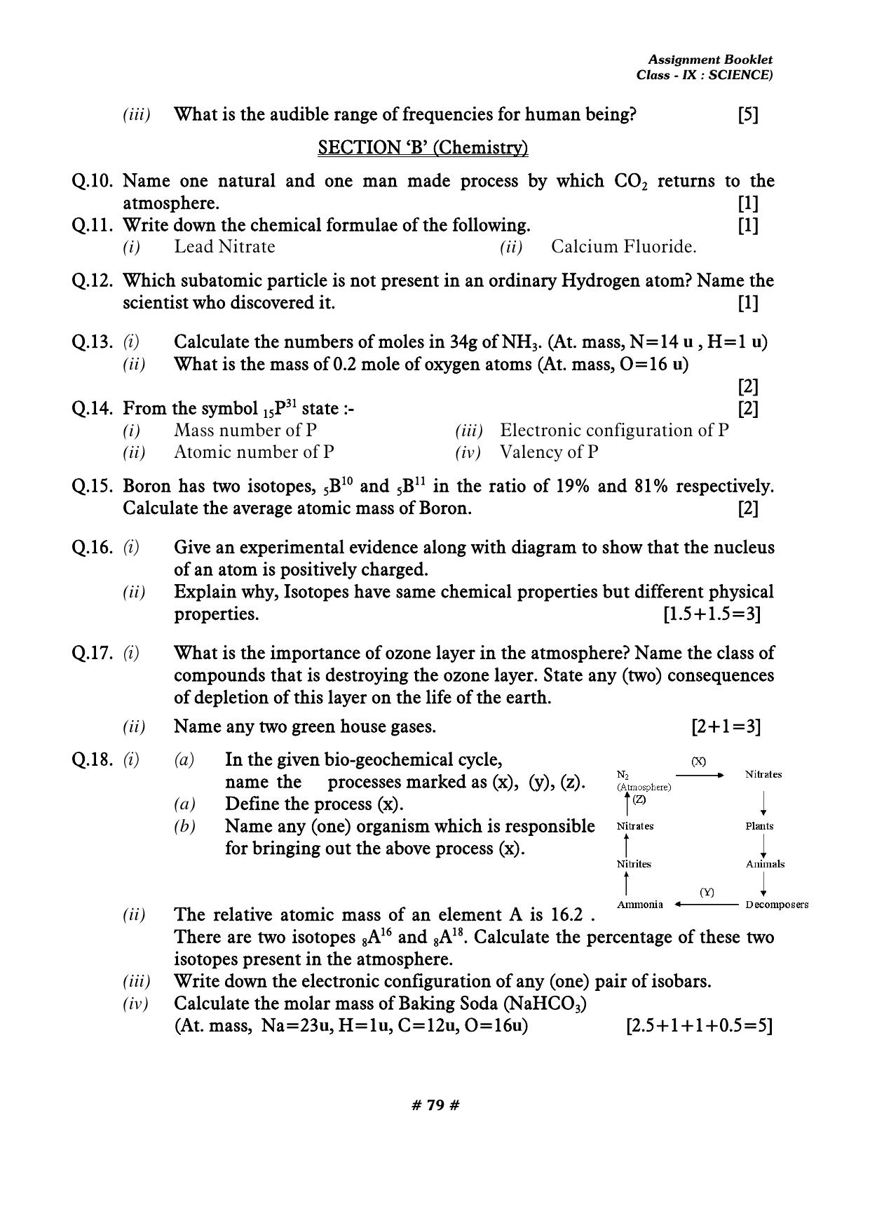CBSE Worksheets for Class 9 Physics All Chapters Assignments - Page 79