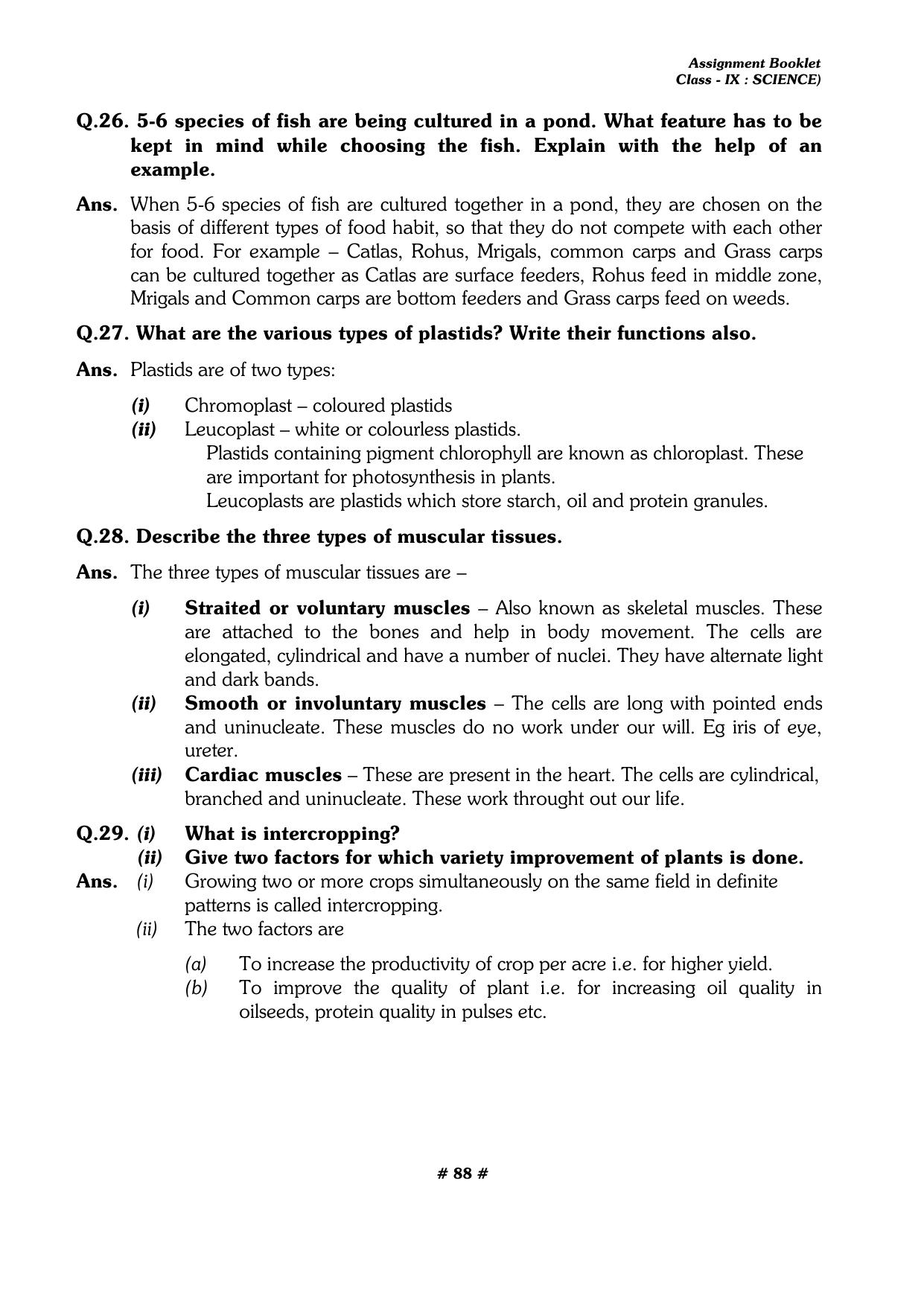 CBSE Worksheets for Class 9 Physics All Chapters Assignments - Page 88