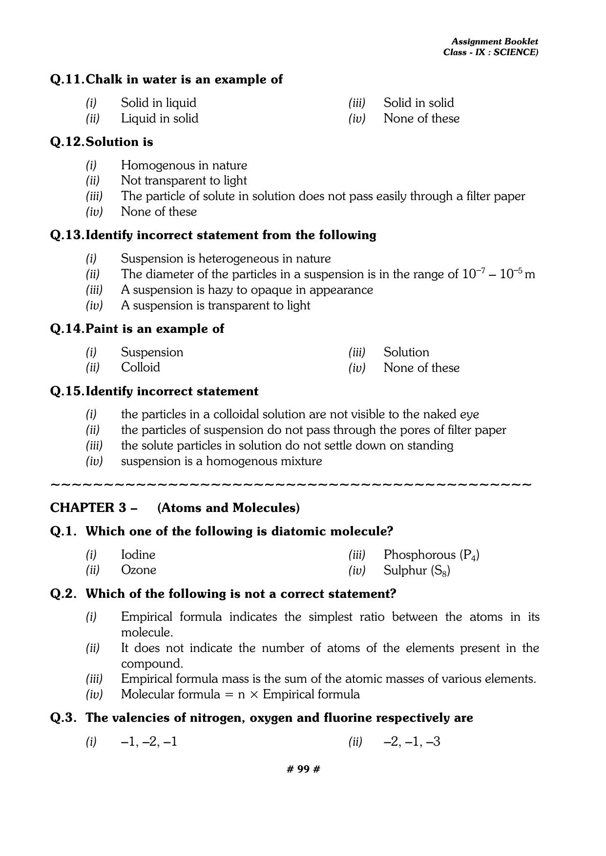 CBSE Worksheets for Class 9 Physics All Chapters Assignments - Page 99