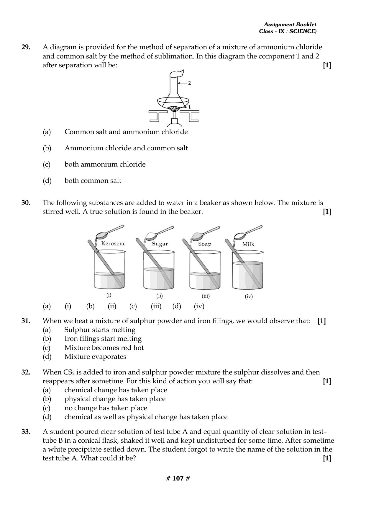 CBSE Worksheets for Class 9 Physics All Chapters Assignments - Page 107