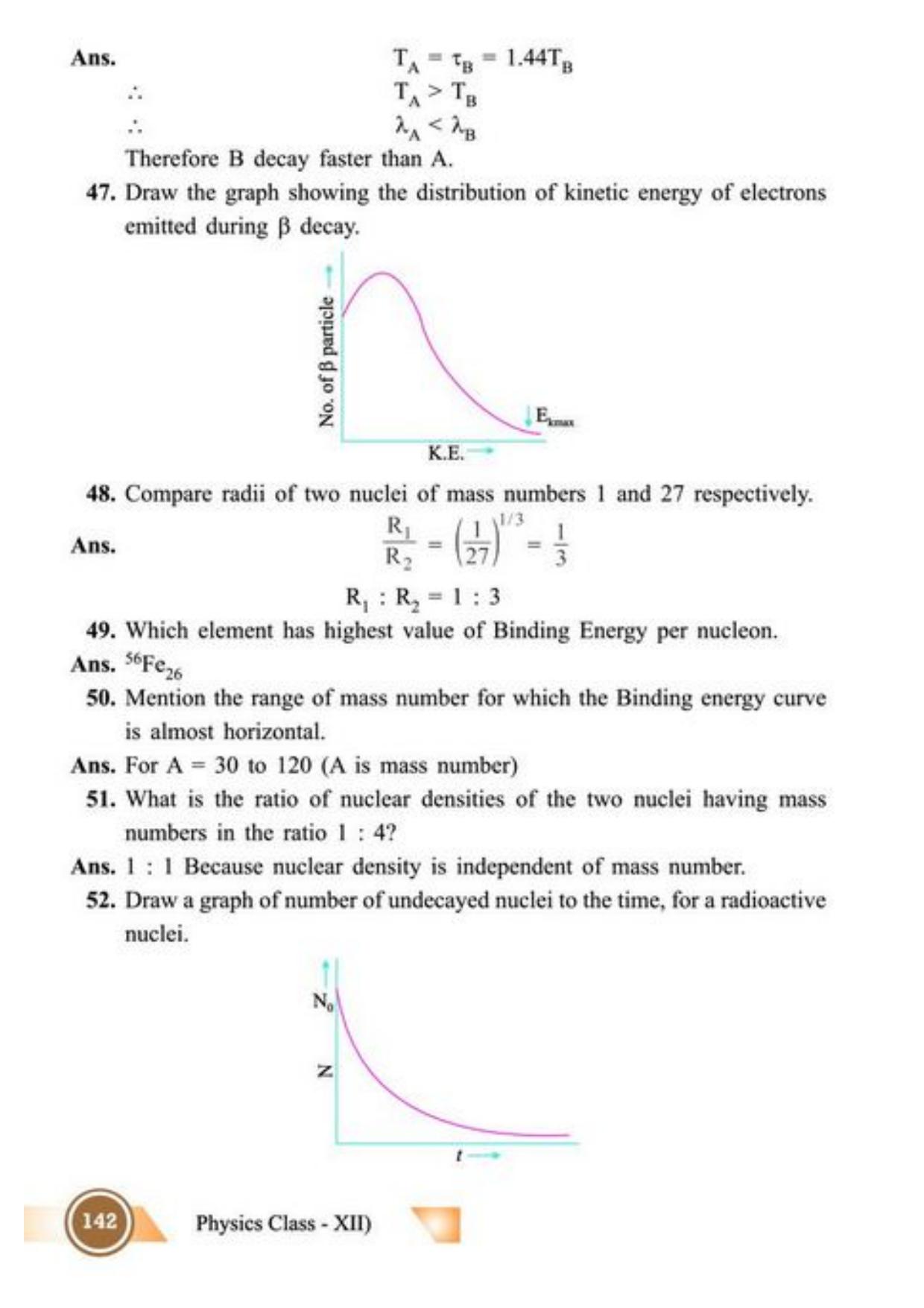Class 12 Notes, Question & Practice Paper - Physics (Topic 7,8 : Dual Nature of Radiation and Matter and Atoms and Nuclei) - Page 9