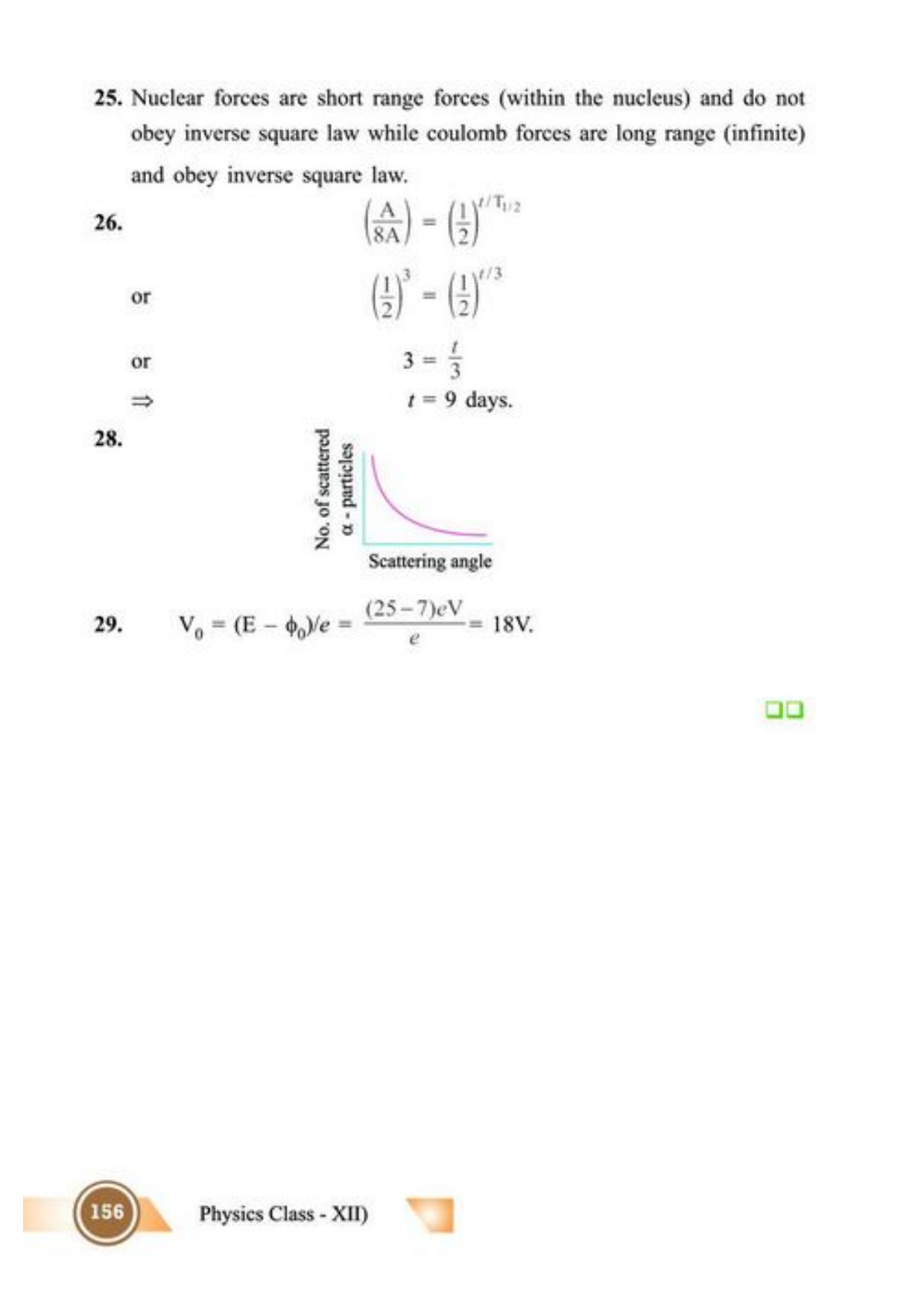 Class 12 Notes, Question & Practice Paper - Physics (Topic 7,8 : Dual Nature of Radiation and Matter and Atoms and Nuclei) - Page 23