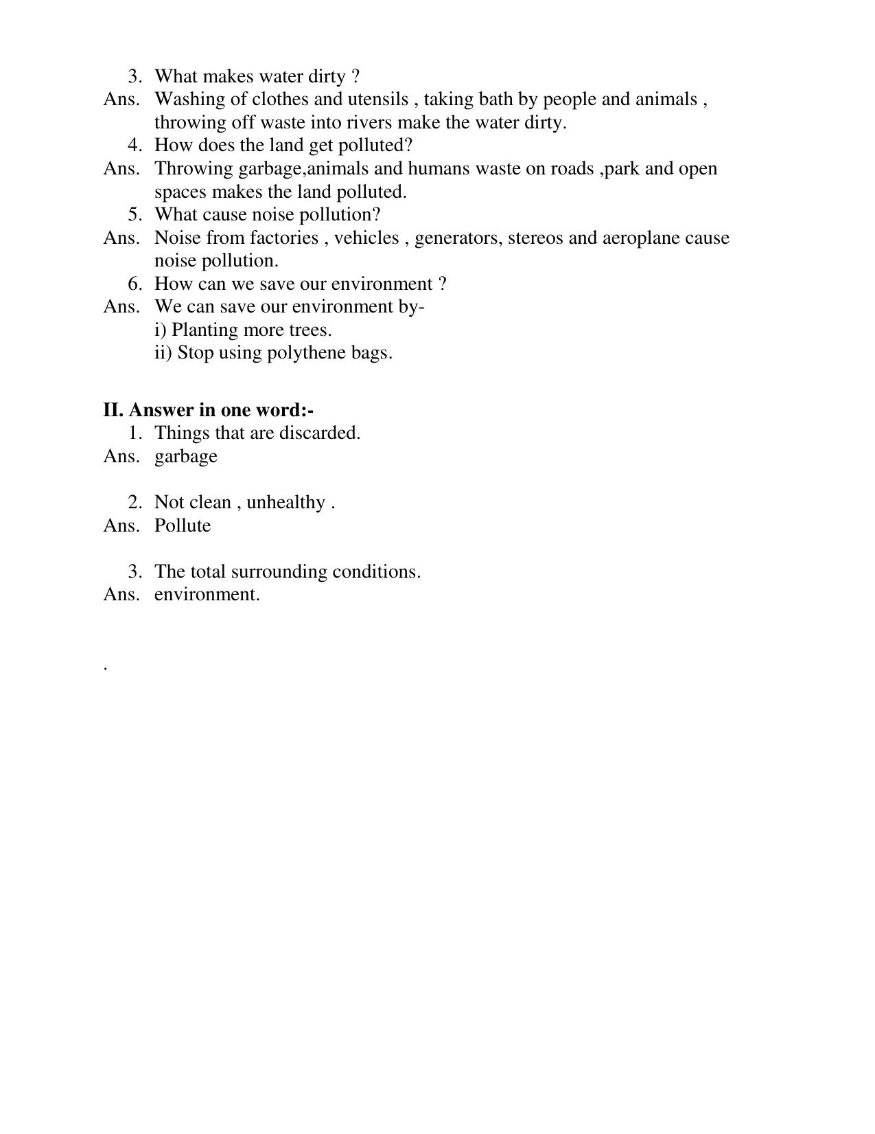 Worksheet for Class 3 Social Science Assignment 2 - Page 4