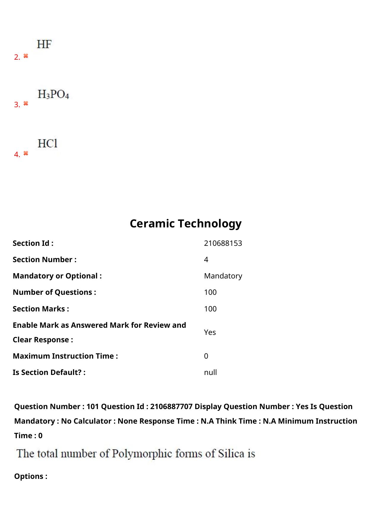 AP ECET 2024 Ceramic Technology 08th May 2024 (Shift 1) Question Paper wth Key - Page 65