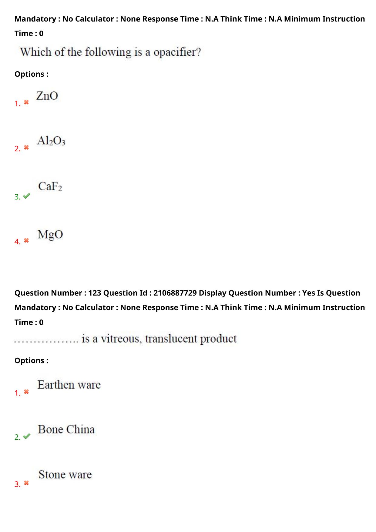 AP ECET 2024 Ceramic Technology 08th May 2024 (Shift 1) Question Paper wth Key - Page 78