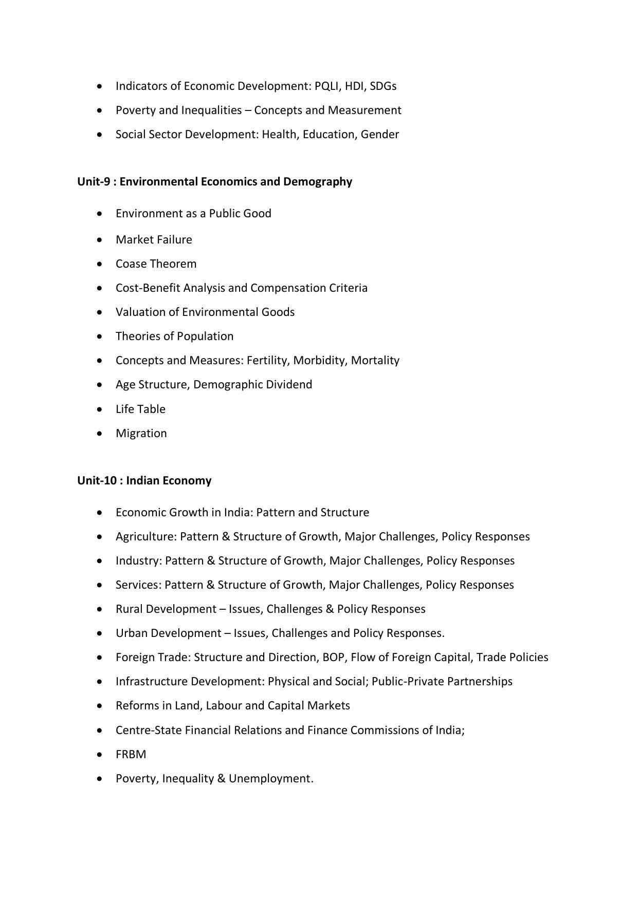 AP RCET Economics Syllabus - Page 4