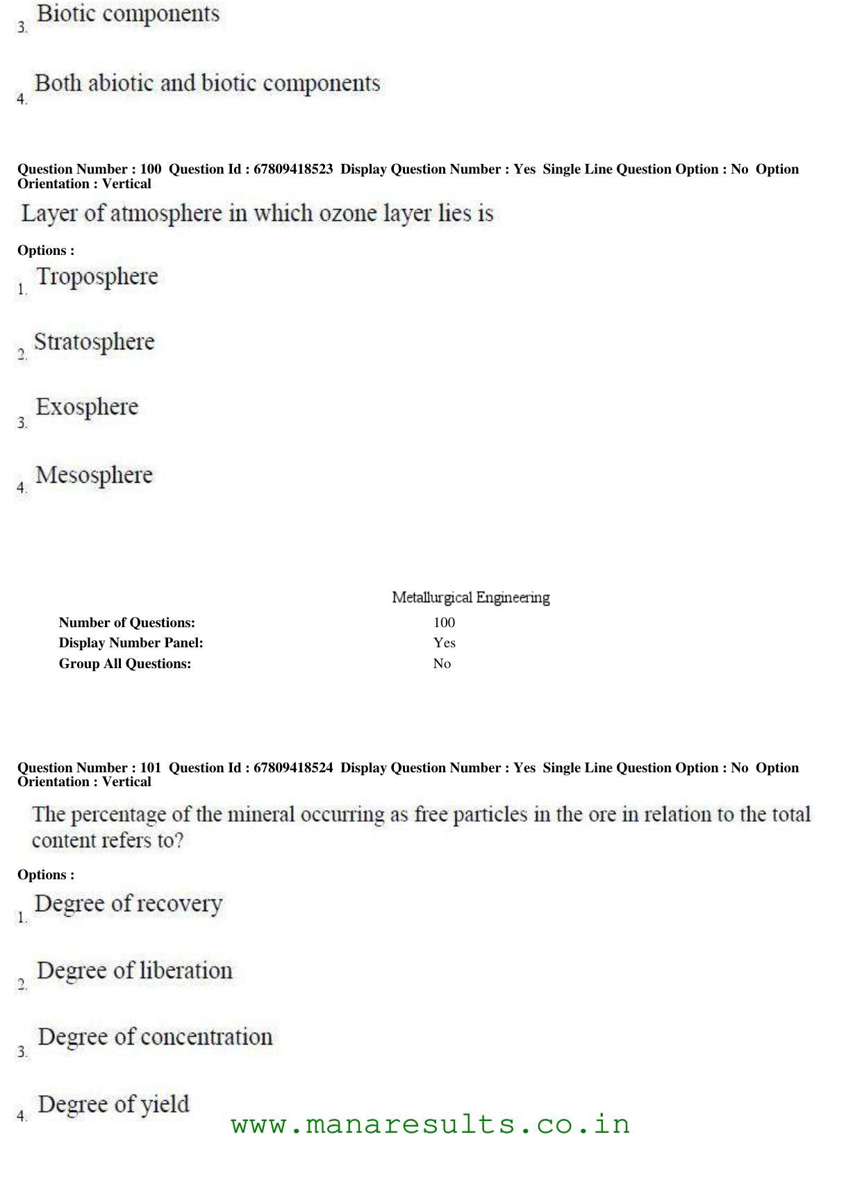 AP ECET 2018 - Metallurgical Engineering Old Previous Question Papers - Page 37