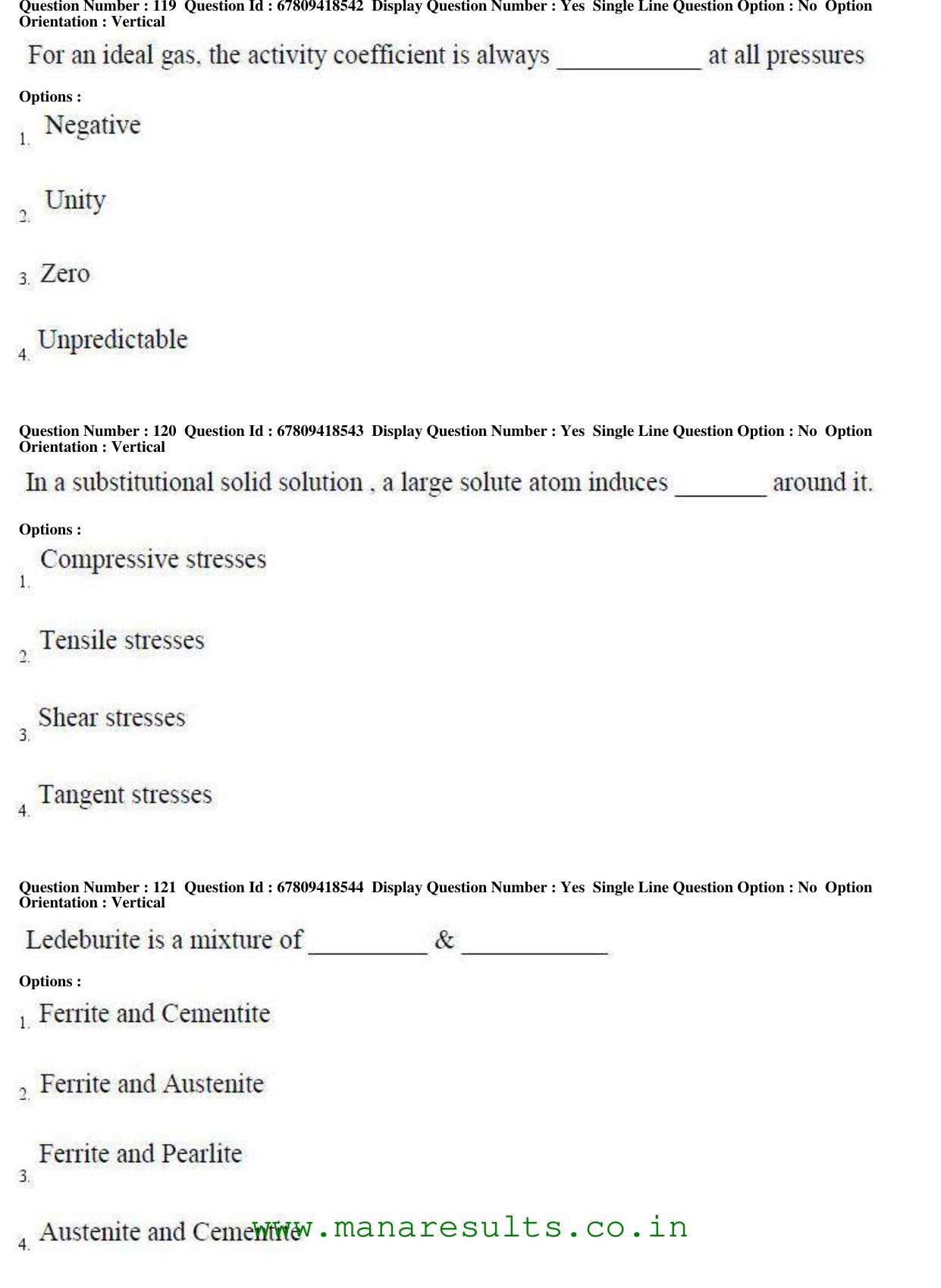 AP ECET 2018 - Metallurgical Engineering Old Previous Question Papers - Page 44