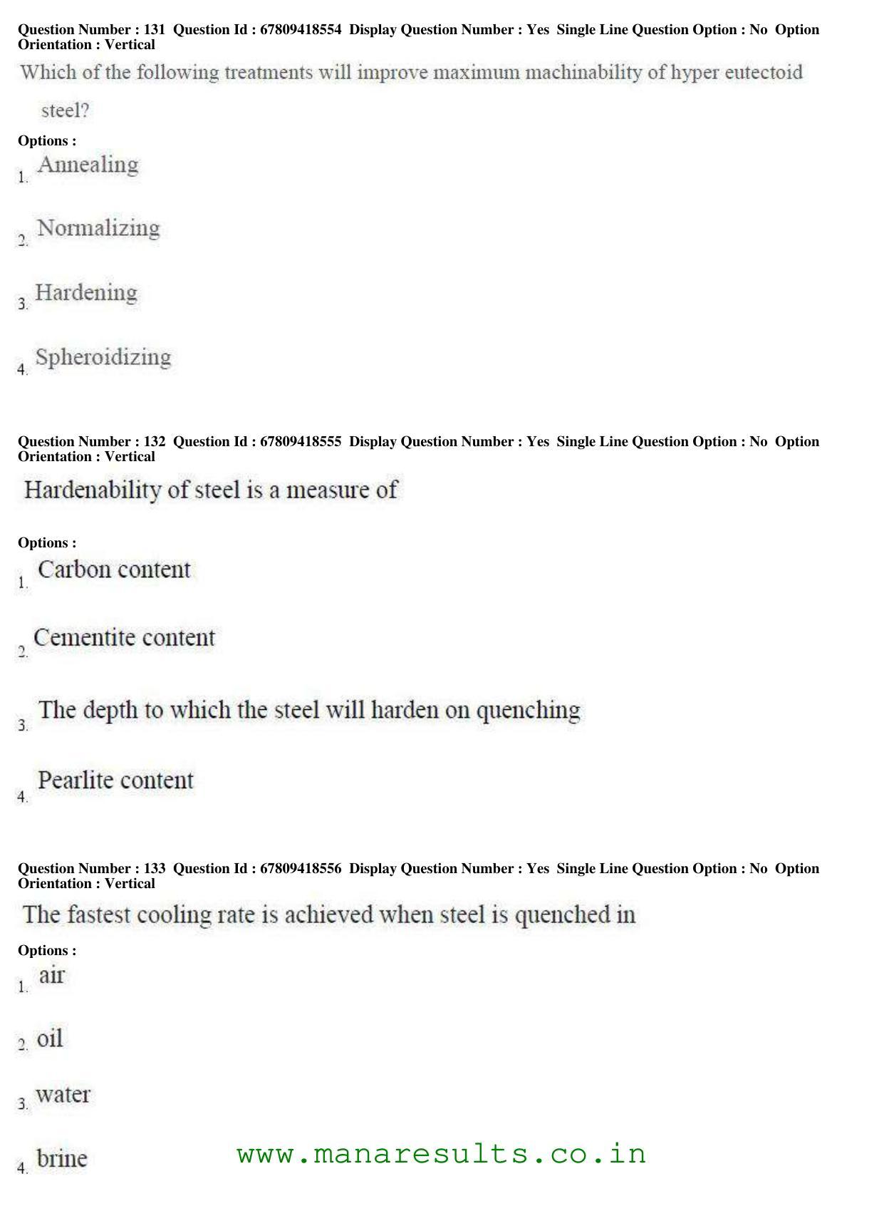 AP ECET 2018 - Metallurgical Engineering Old Previous Question Papers - Page 48