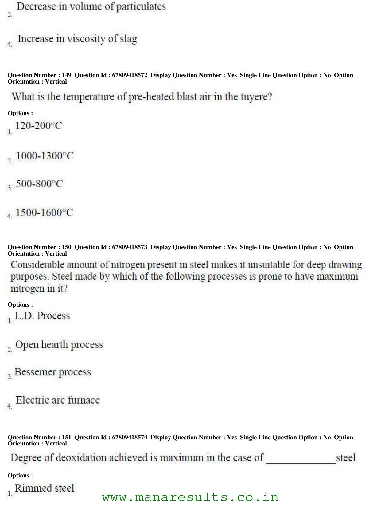 AP ECET 2018 - Metallurgical Engineering Old Previous Question Papers - Page 54