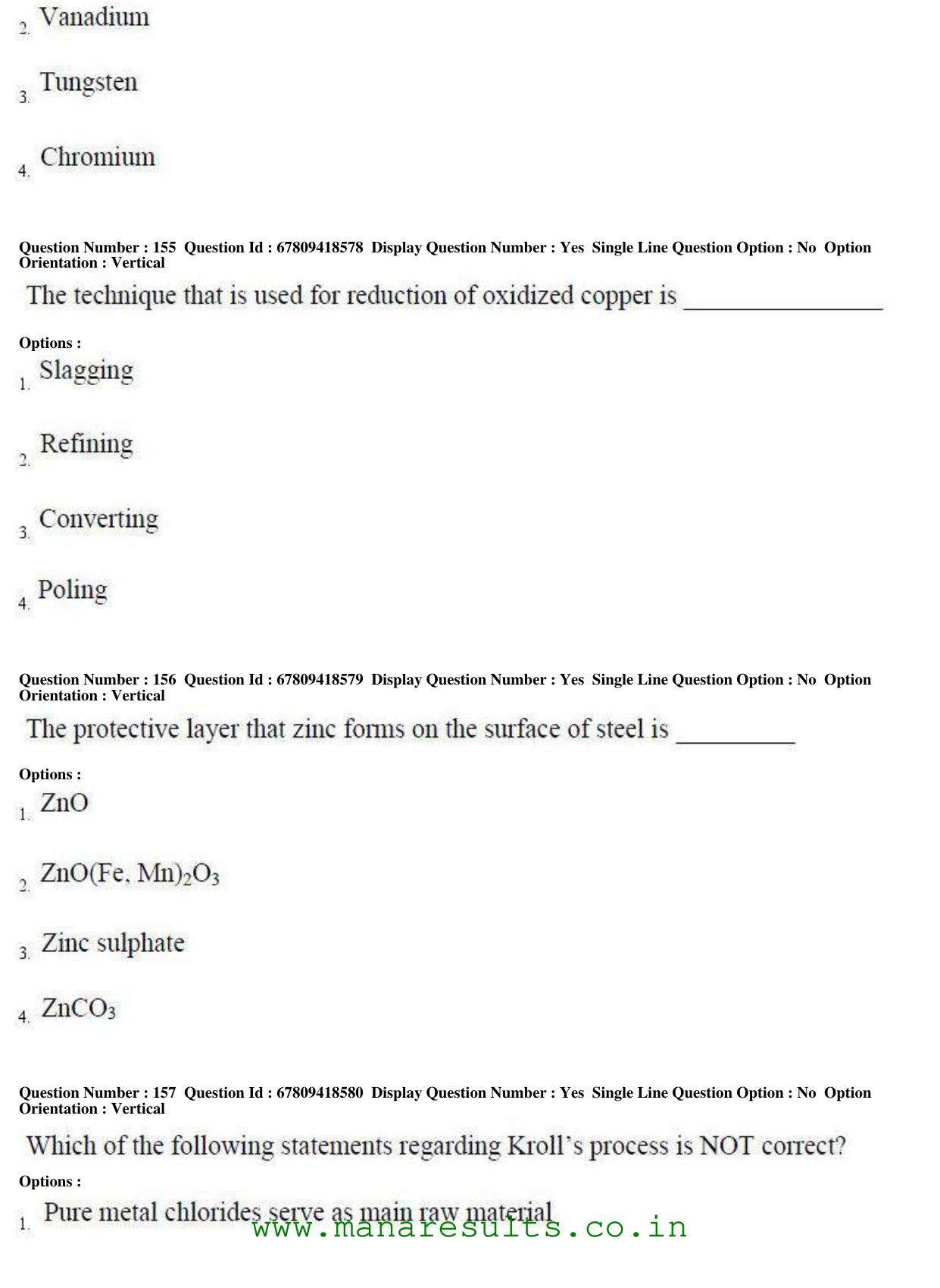 AP ECET 2018 - Metallurgical Engineering Old Previous Question Papers - Page 56