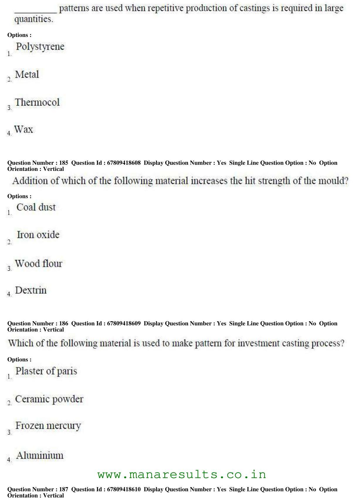 AP ECET 2018 - Metallurgical Engineering Old Previous Question Papers - Page 66