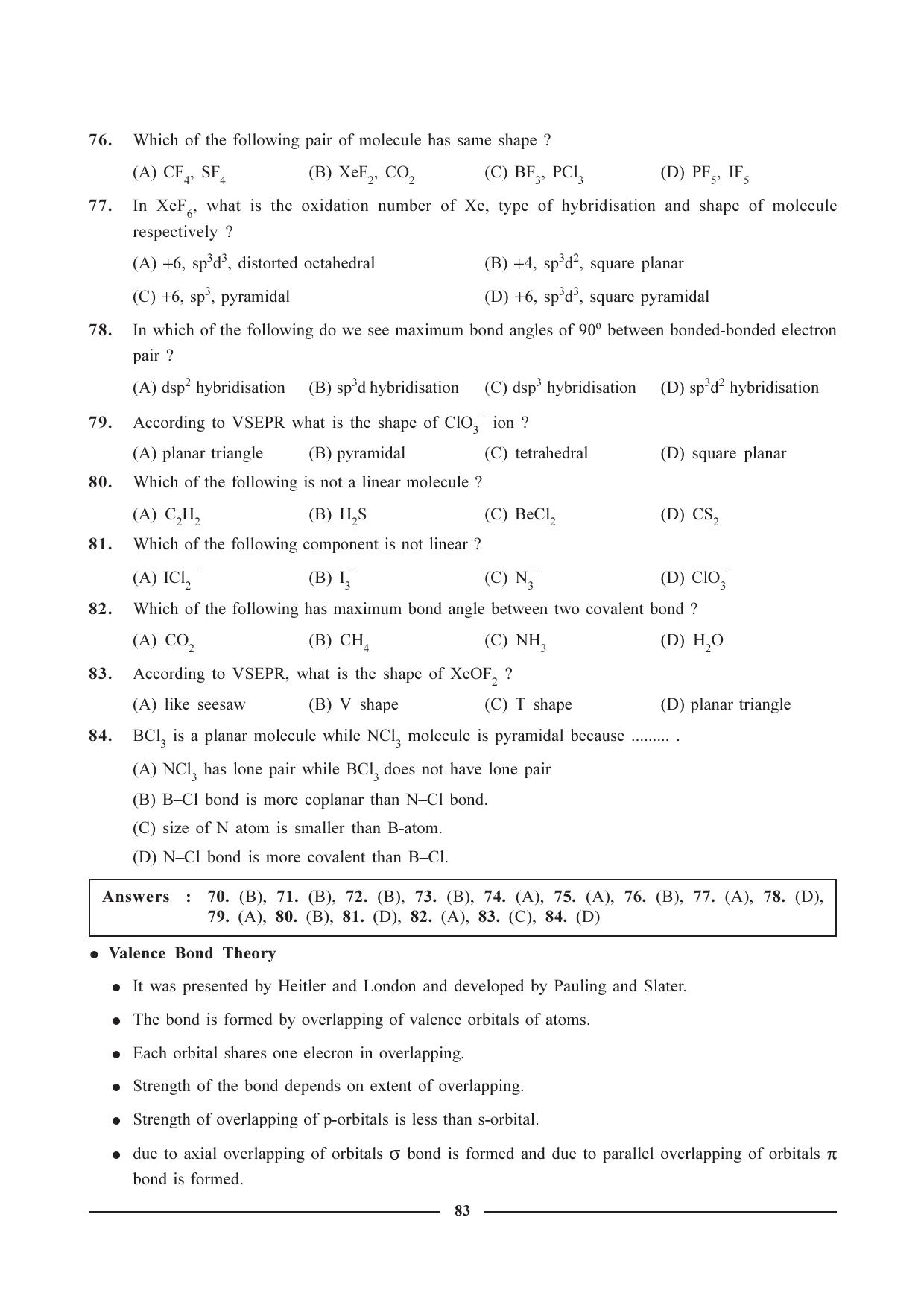 GSEB HSC Chemistry Question Paper (English Medium)- Chapter 4 - Page 14