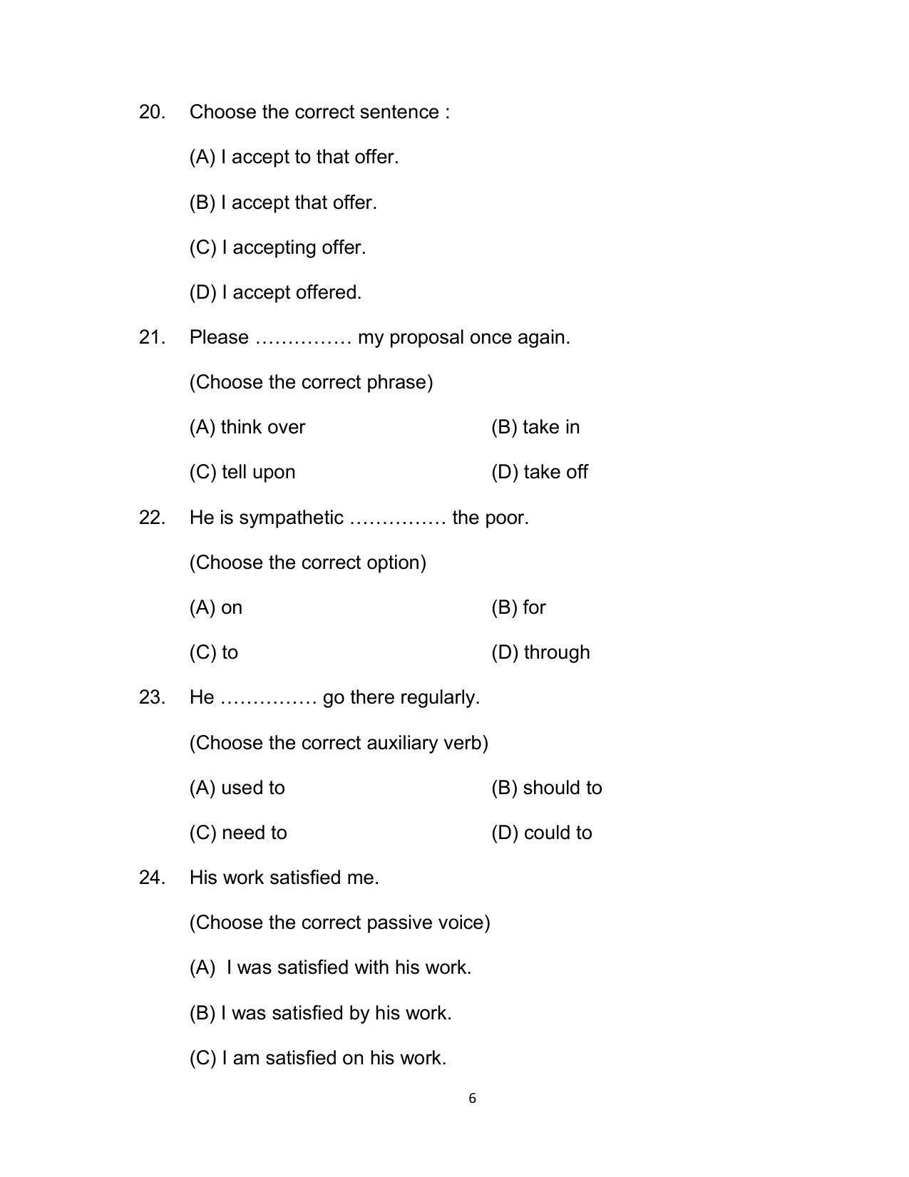 Bihar Board 12th Model Paper 2022 -English - (I.Sc. & I.Com.) - Page 6