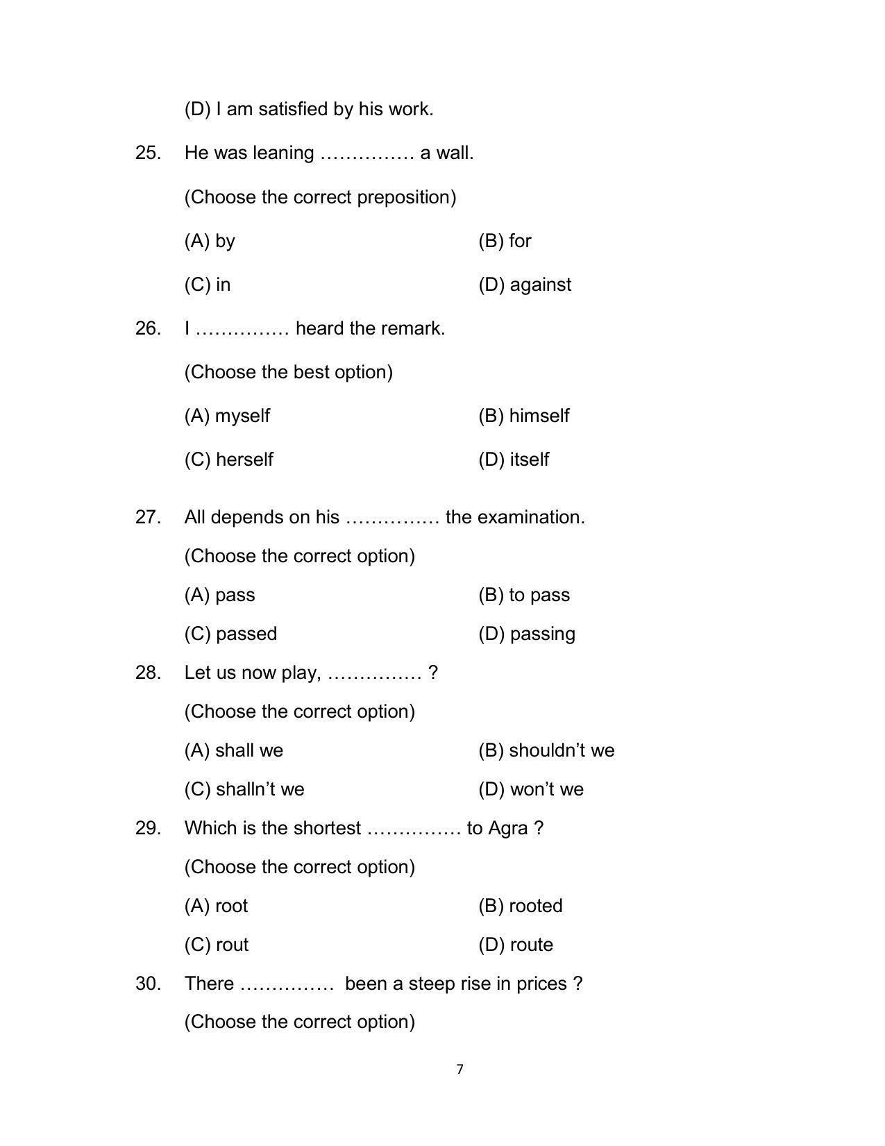 Bihar Board 12th Model Paper 2022 -English - (I.Sc. & I.Com.) - Page 7