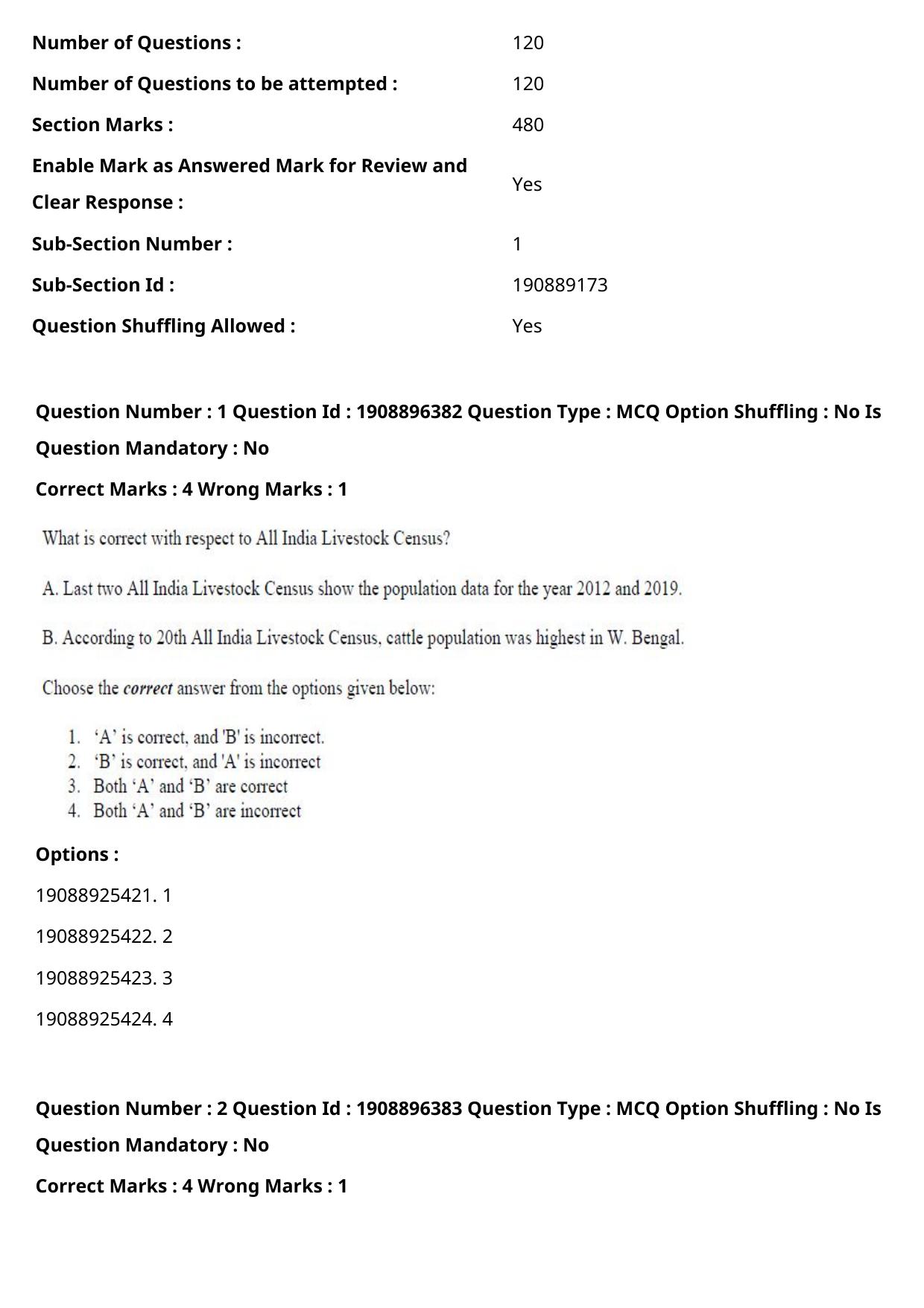 ICAR AIEEA PG 2021 ANIMAL SCIENCE Question Paper - Page 2