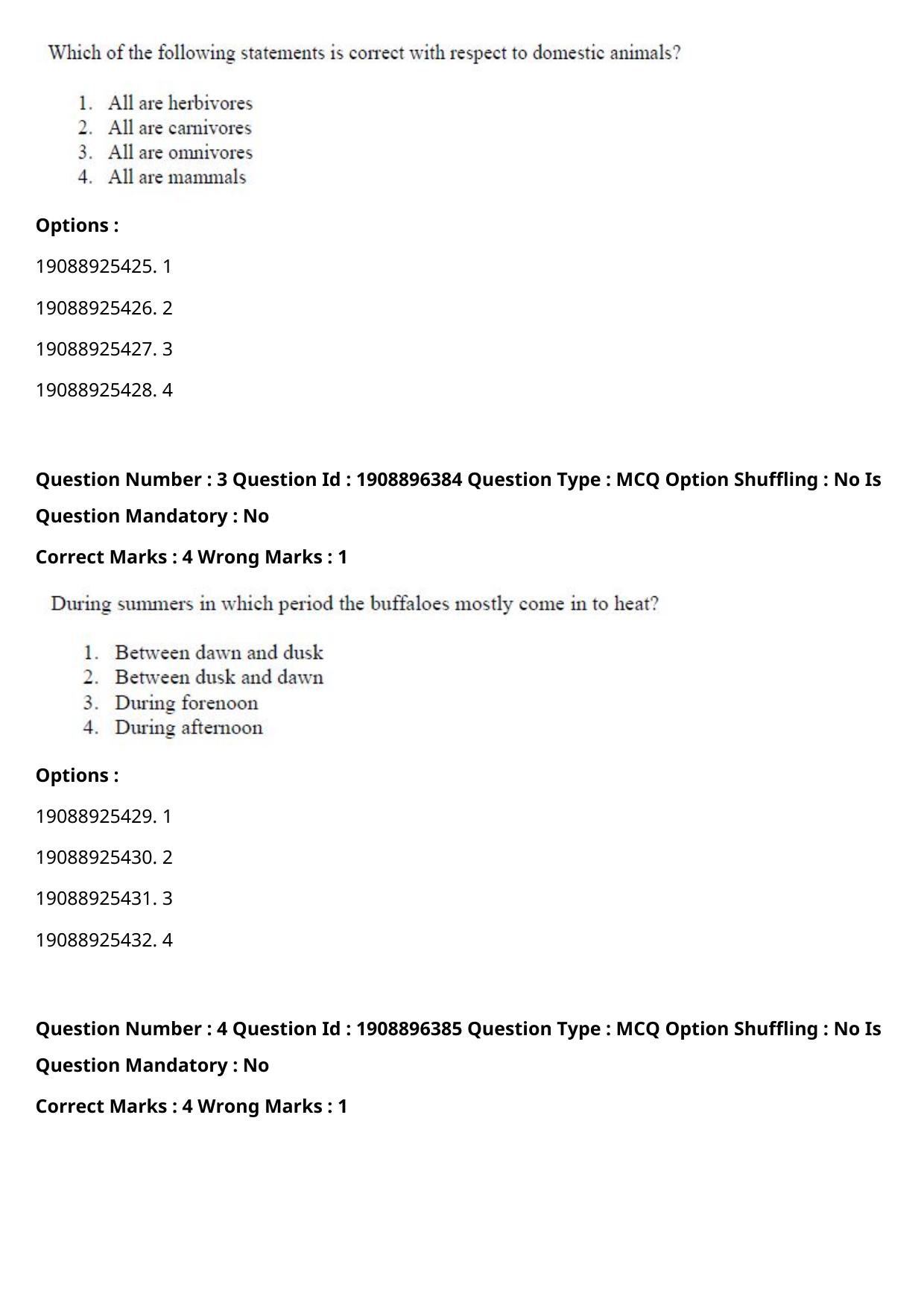 ICAR AIEEA PG 2021 ANIMAL SCIENCE Question Paper - Page 3
