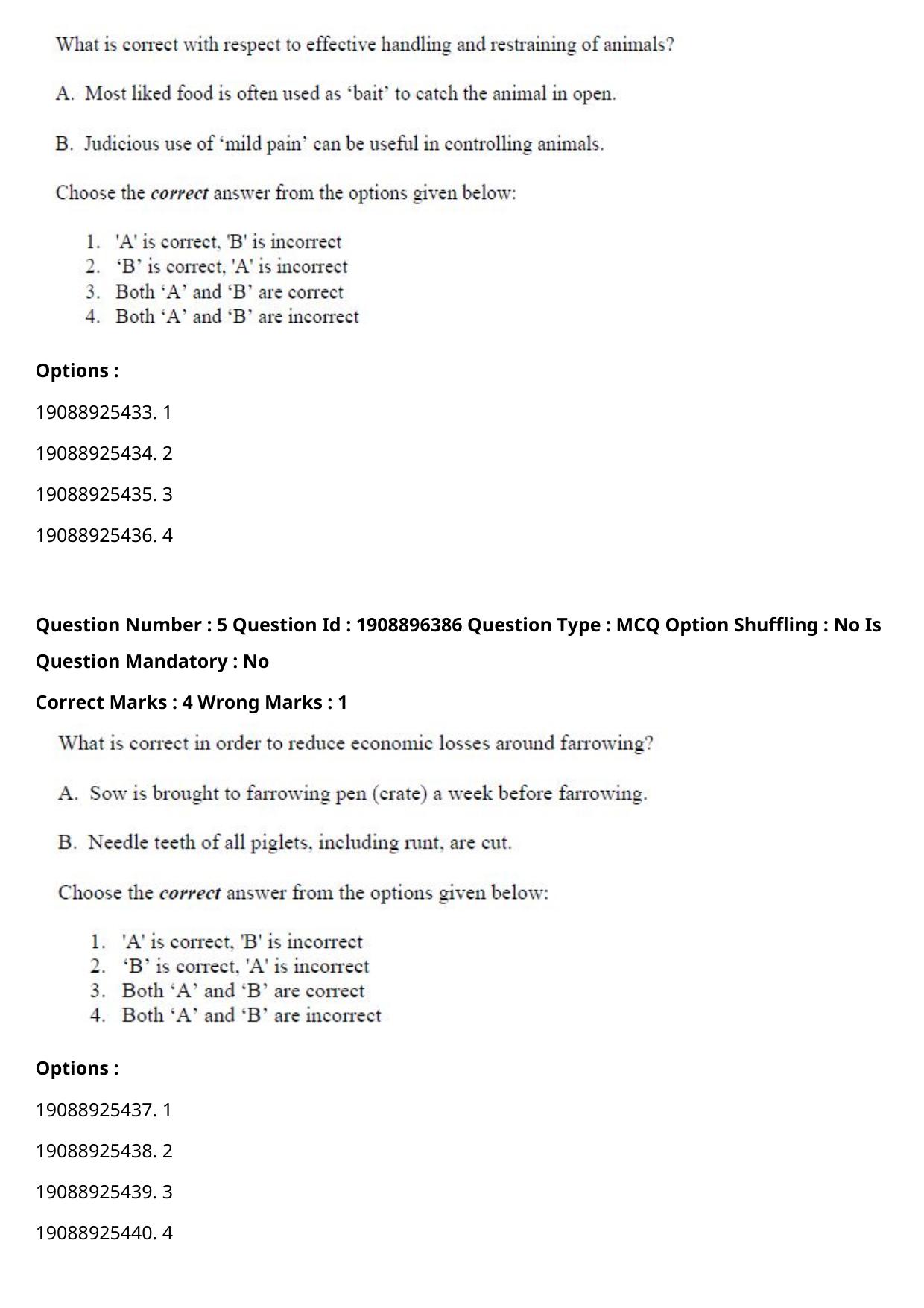 ICAR AIEEA PG 2021 ANIMAL SCIENCE Question Paper - Page 4