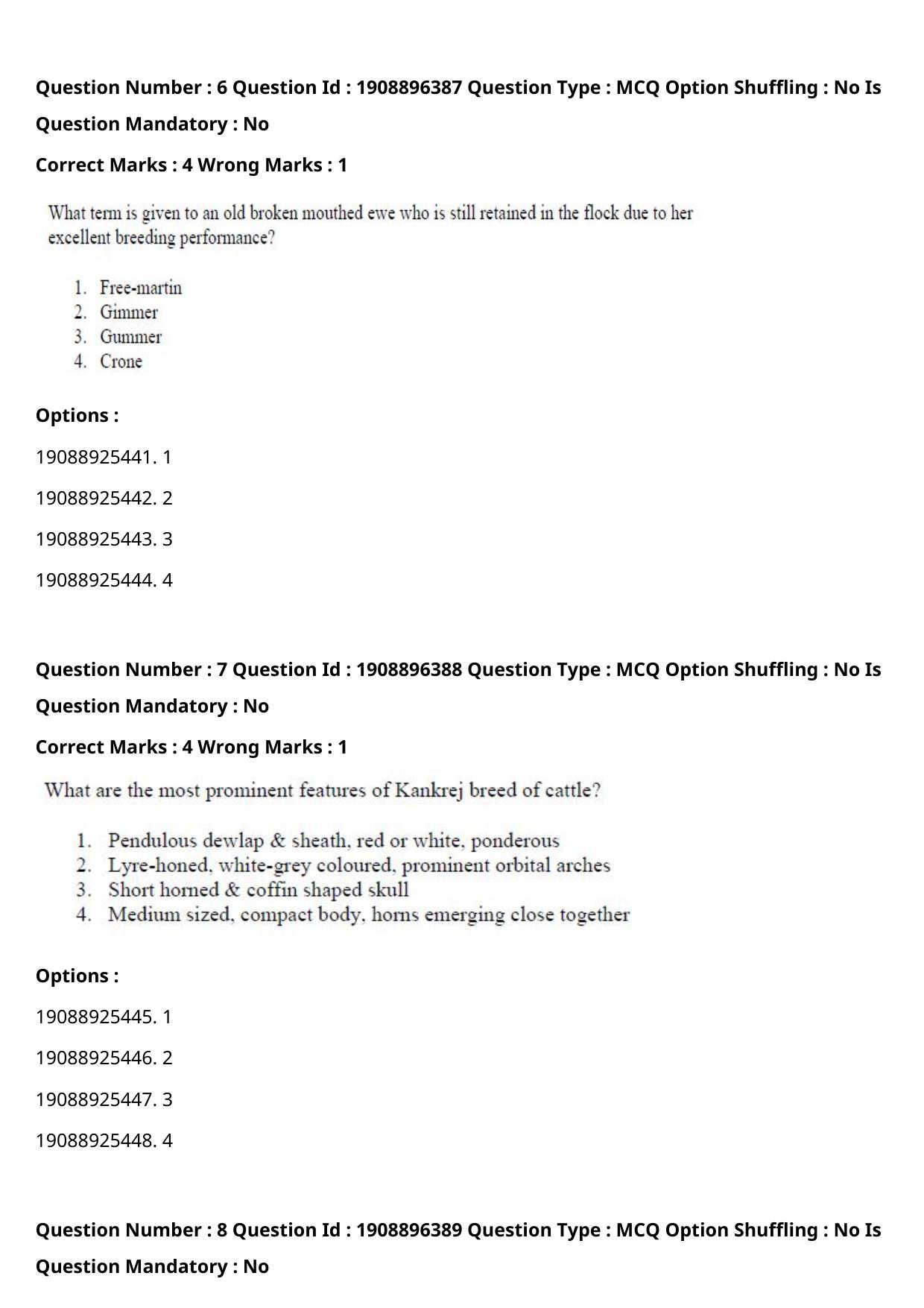 ICAR AIEEA PG 2021 ANIMAL SCIENCE Question Paper - Page 5