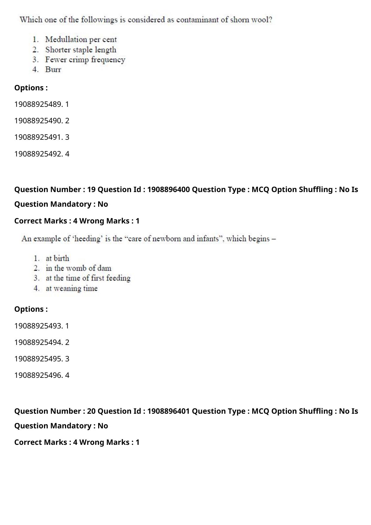 ICAR AIEEA PG 2021 ANIMAL SCIENCE Question Paper - Page 11