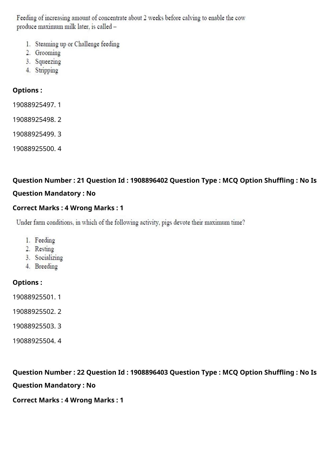 ICAR AIEEA PG 2021 ANIMAL SCIENCE Question Paper - Page 12