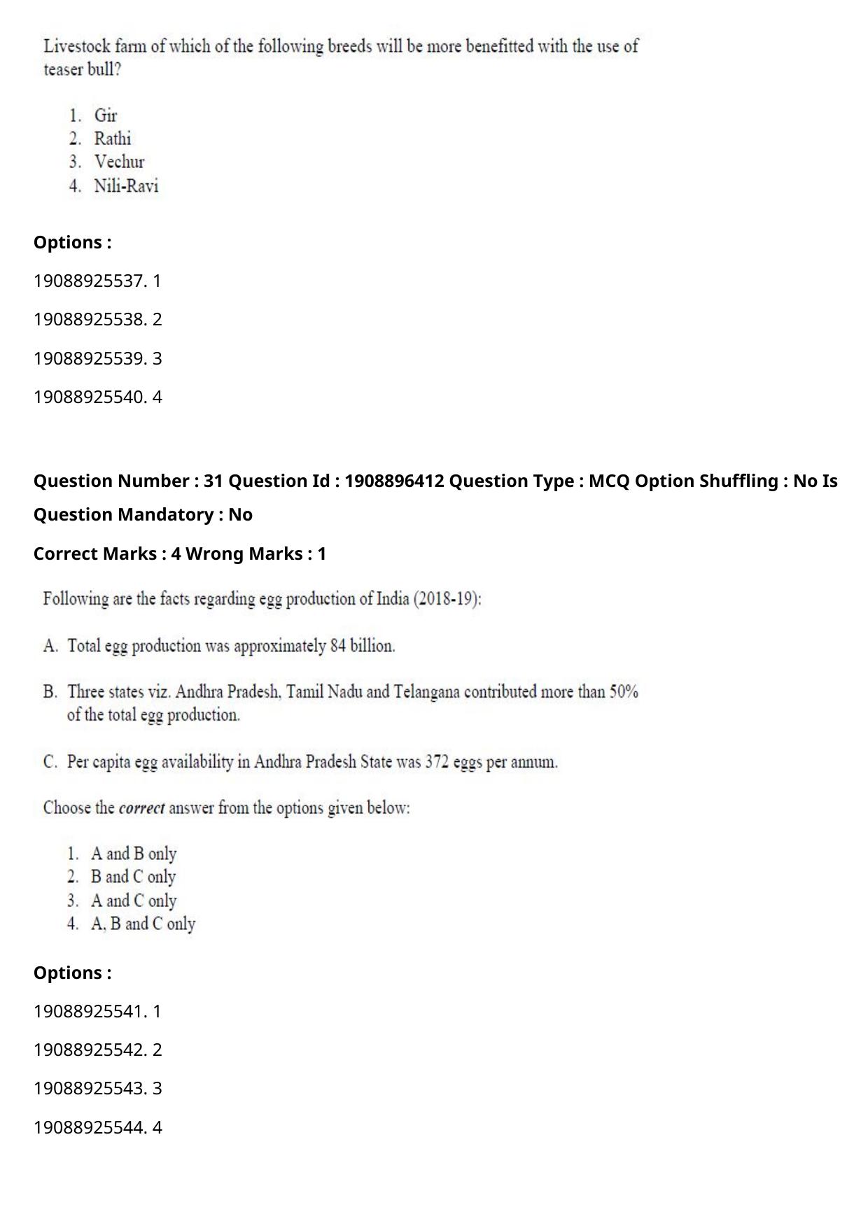 ICAR AIEEA PG 2021 ANIMAL SCIENCE Question Paper - Page 17
