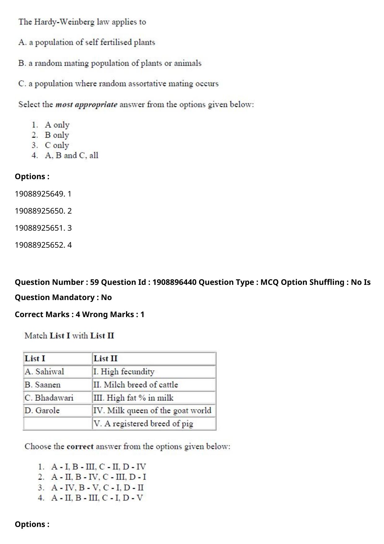 ICAR AIEEA PG 2021 ANIMAL SCIENCE Question Paper - Page 33