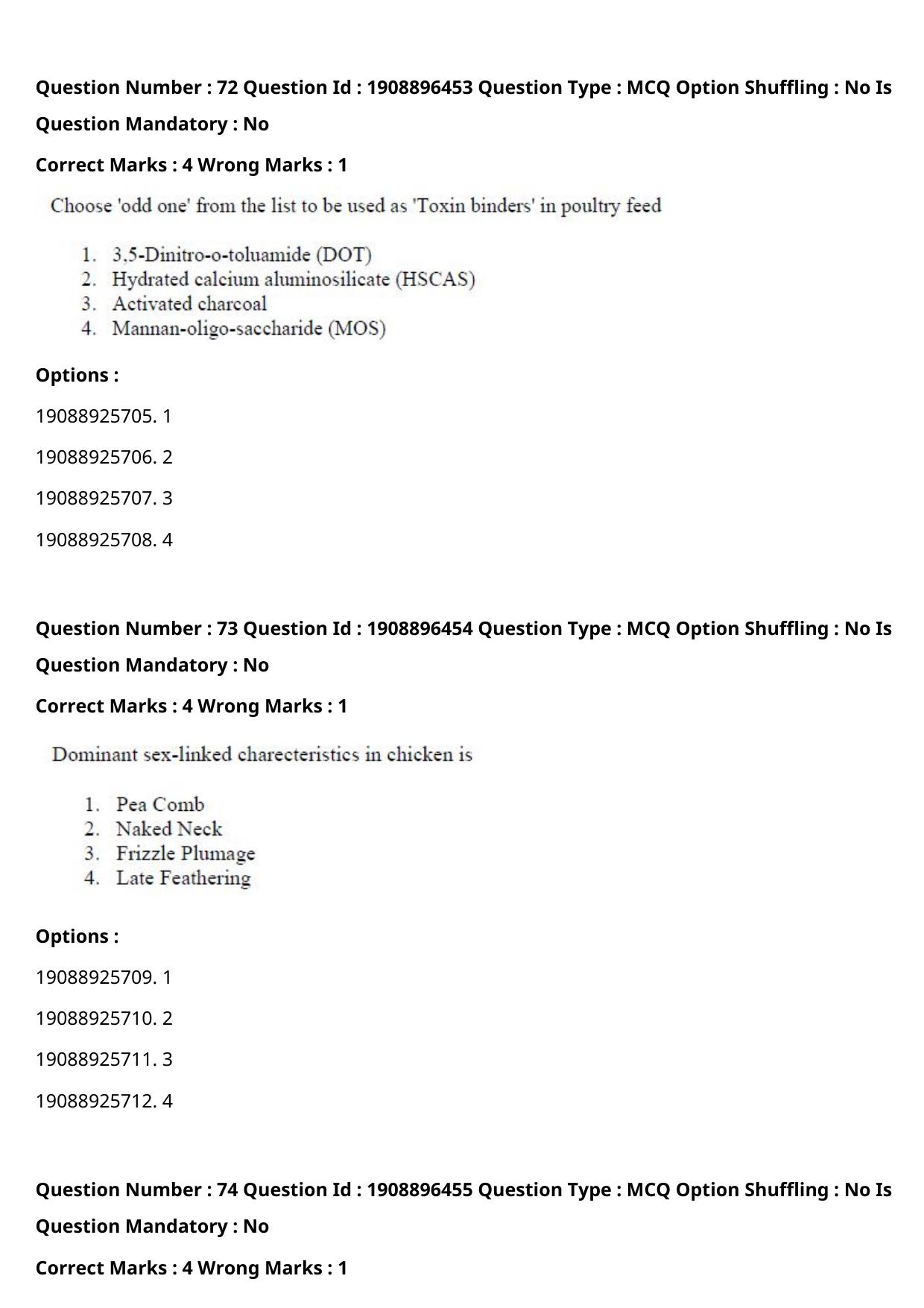 ICAR AIEEA PG 2021 ANIMAL SCIENCE Question Paper - Page 41