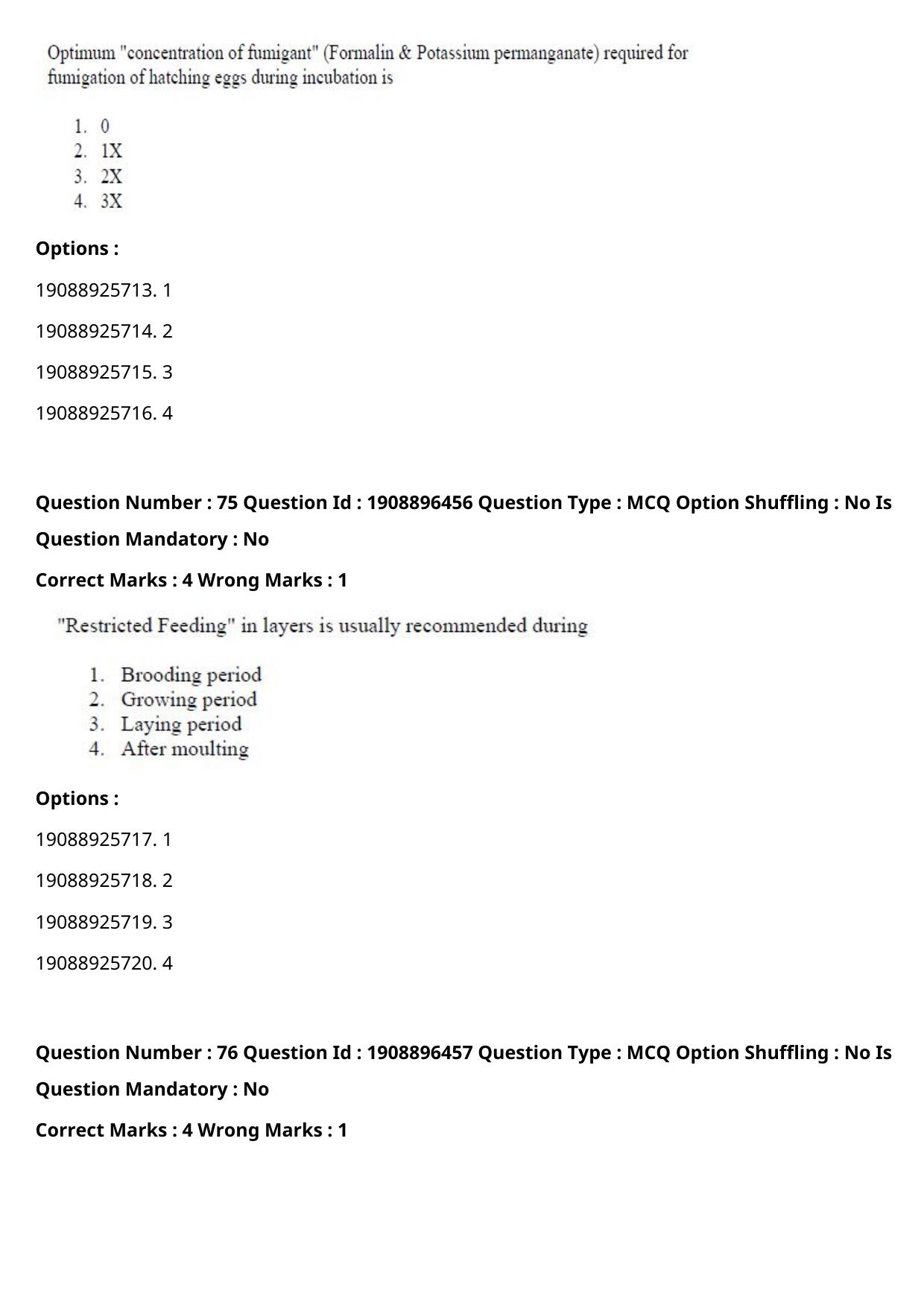 ICAR AIEEA PG 2021 ANIMAL SCIENCE Question Paper - Page 42
