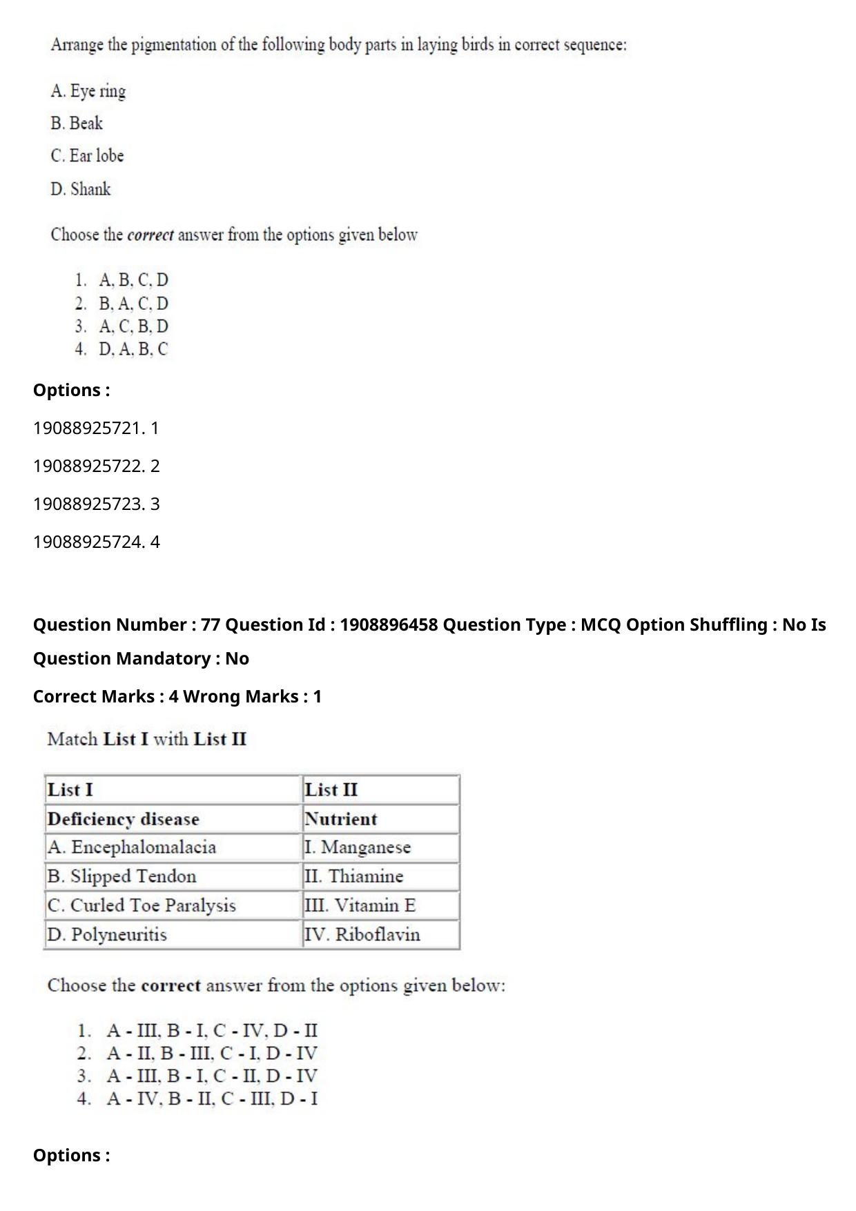 ICAR AIEEA PG 2021 ANIMAL SCIENCE Question Paper - Page 43