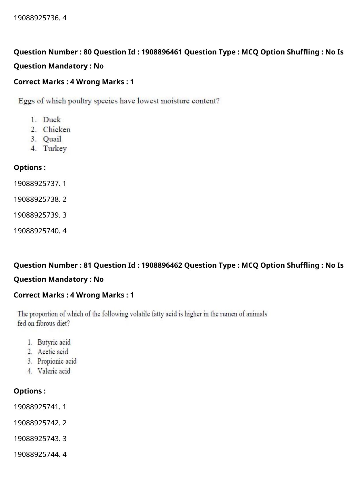 ICAR AIEEA PG 2021 ANIMAL SCIENCE Question Paper - Page 45