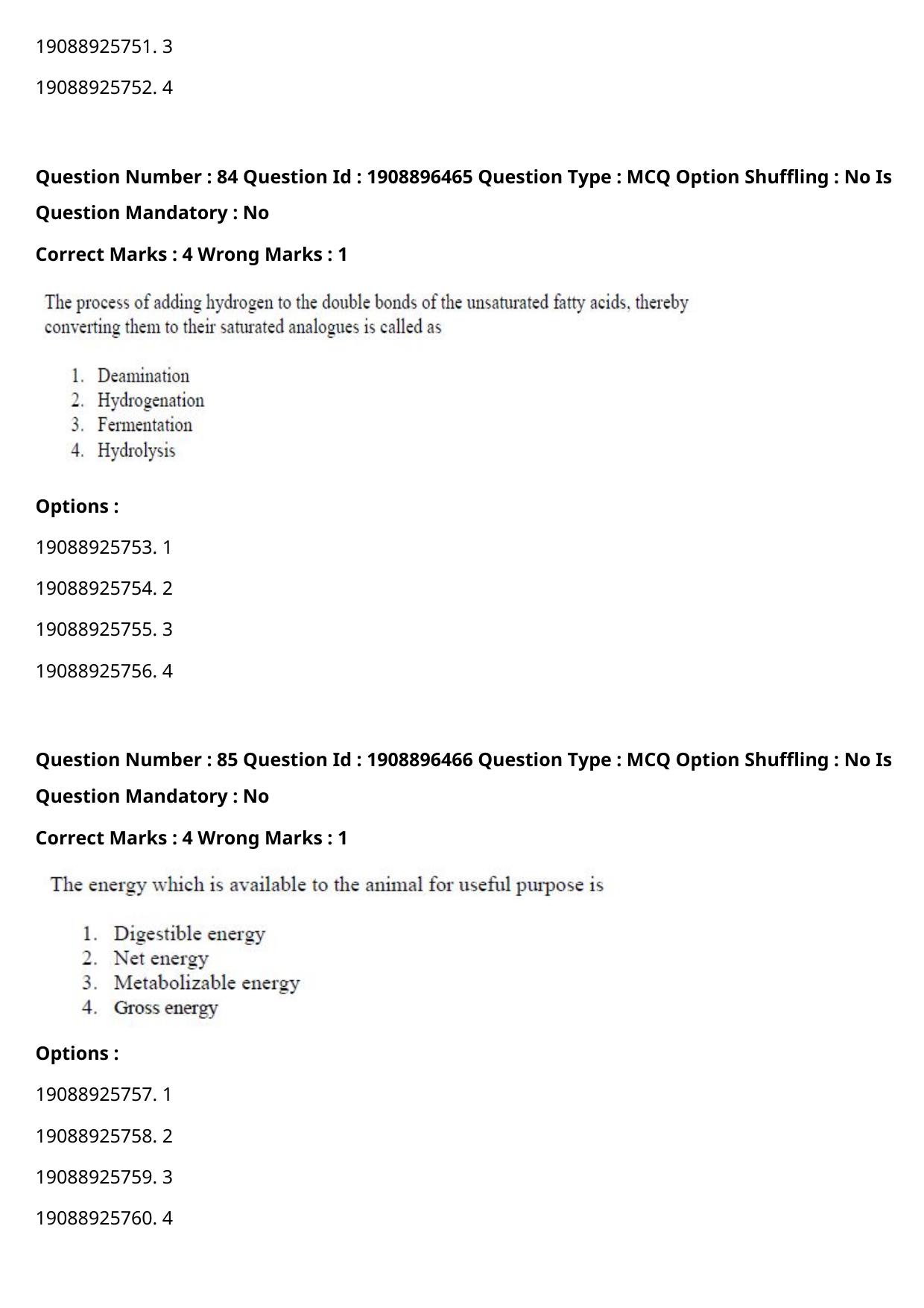 ICAR AIEEA PG 2021 ANIMAL SCIENCE Question Paper - Page 47