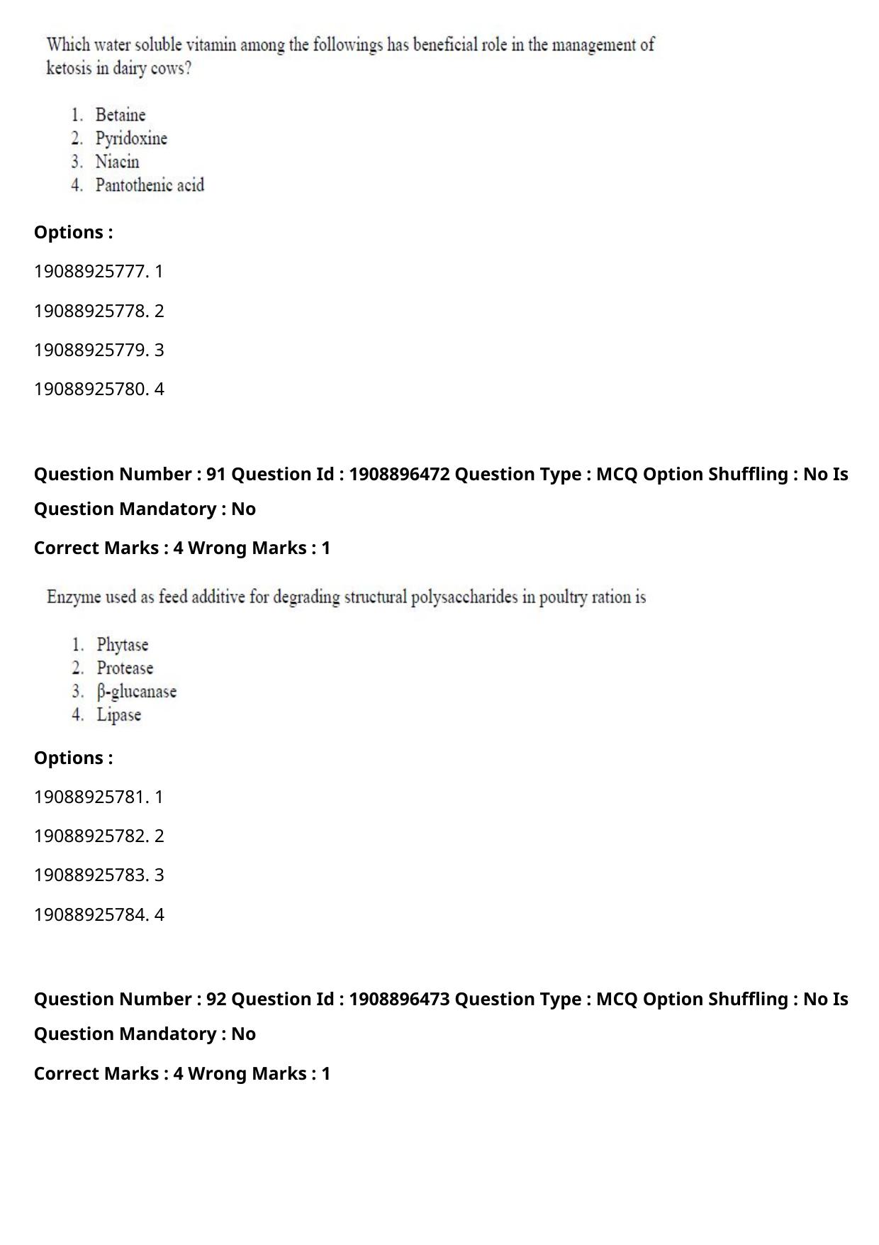 ICAR AIEEA PG 2021 ANIMAL SCIENCE Question Paper - Page 50
