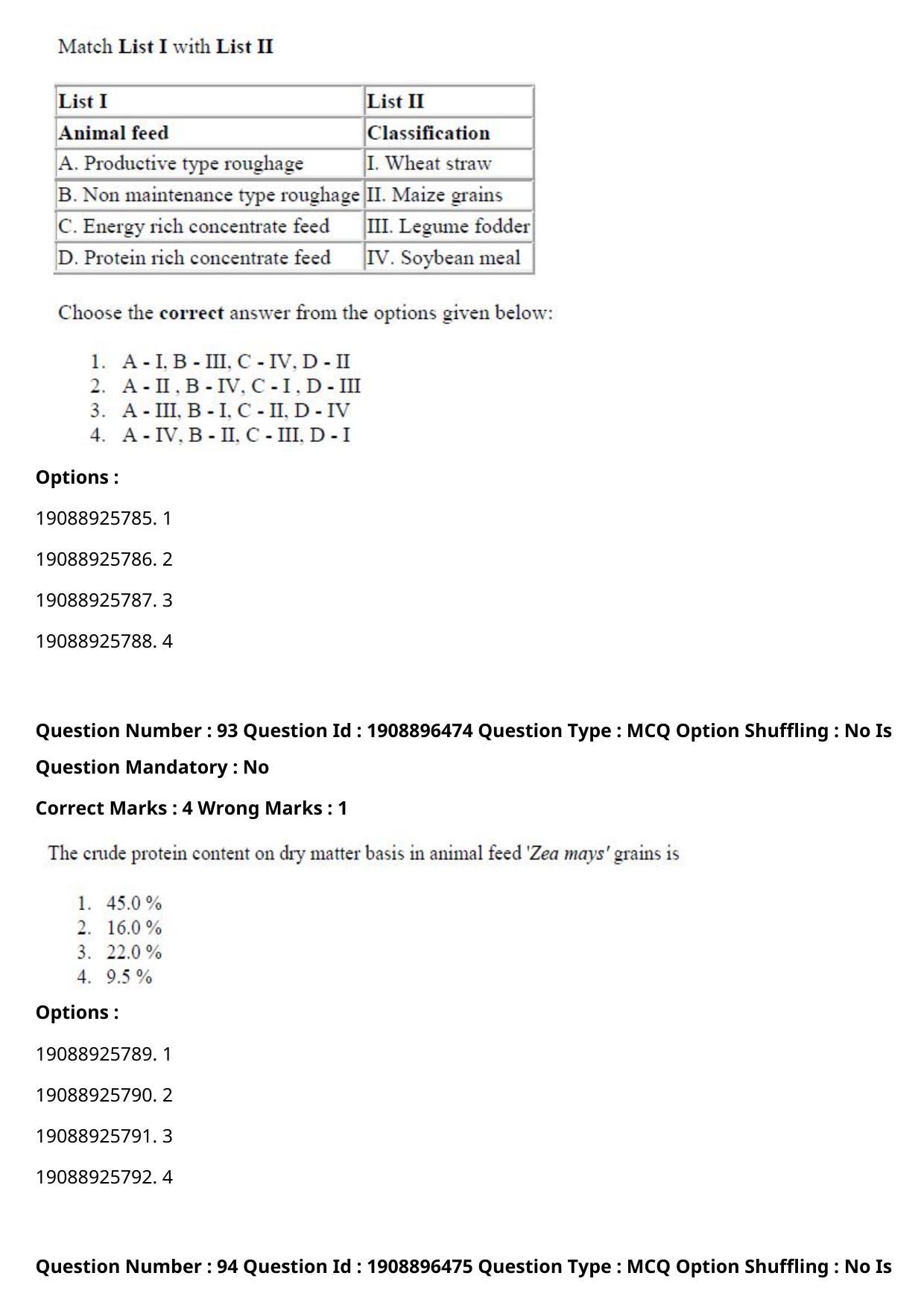 ICAR AIEEA PG 2021 ANIMAL SCIENCE Question Paper - Page 51